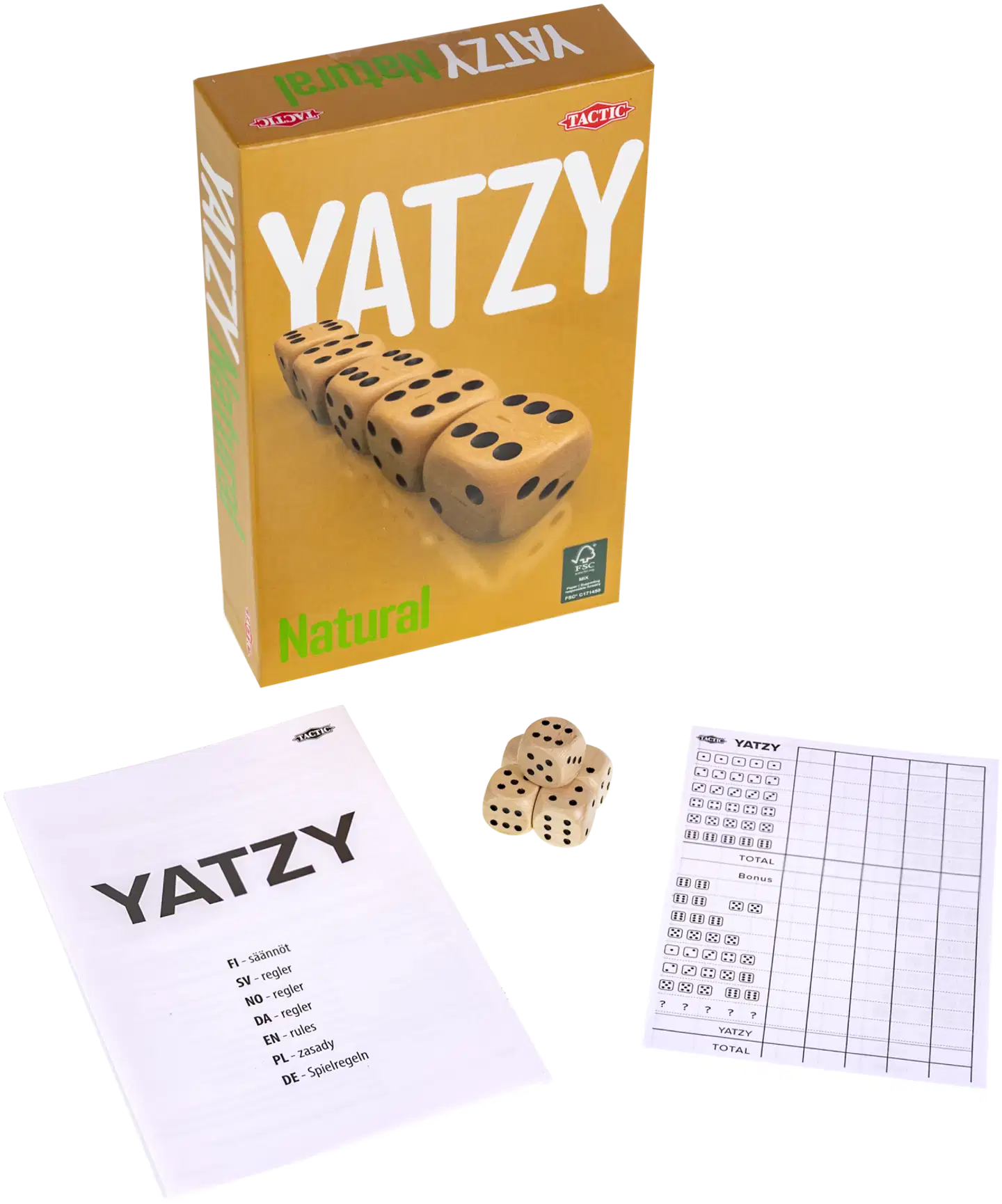 Tactic Noppapeli Yatzy Natural - 2