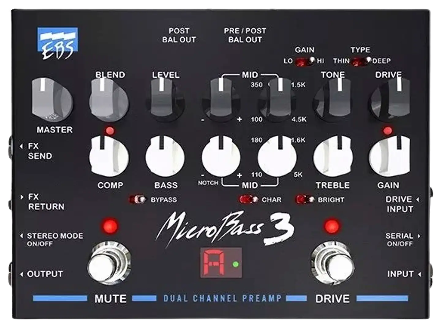 EBS Microbass3 pedaali