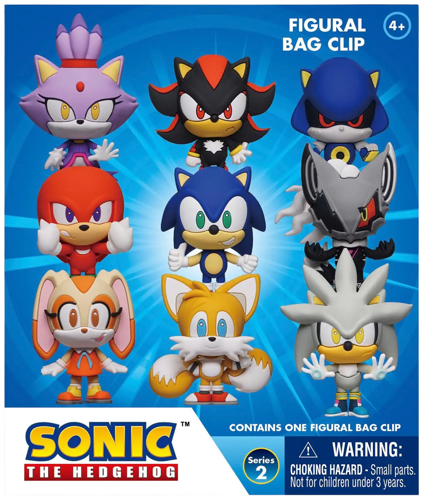 Monogram keräilyhahmo Sonic The Hedgehog 3D Foam Bag Clip S2 - 1