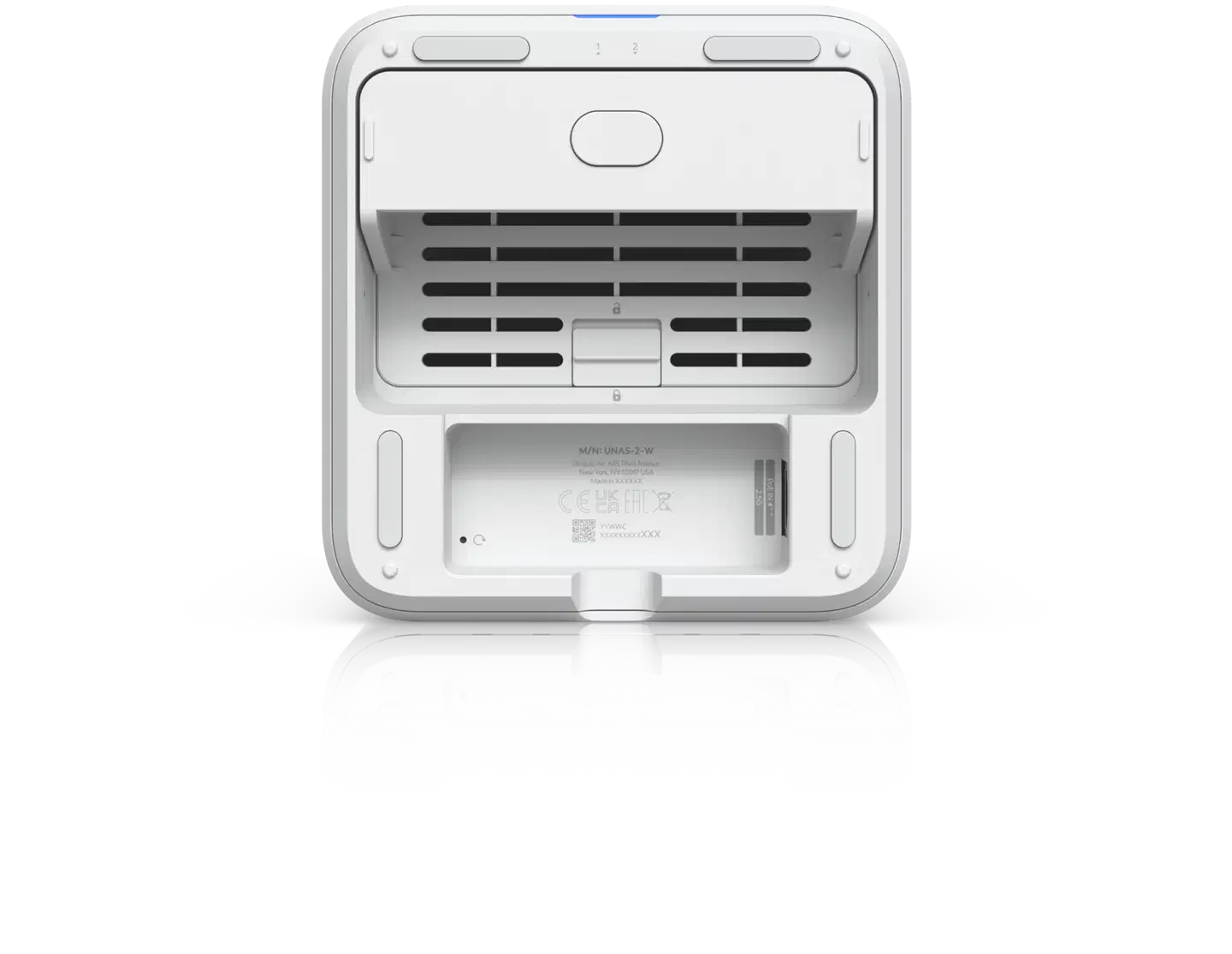 Ubiquiti 2-paikkainen verkkolevyasema 2.5 GbE -liitännällä UNAS-2-W valkoinen - 6