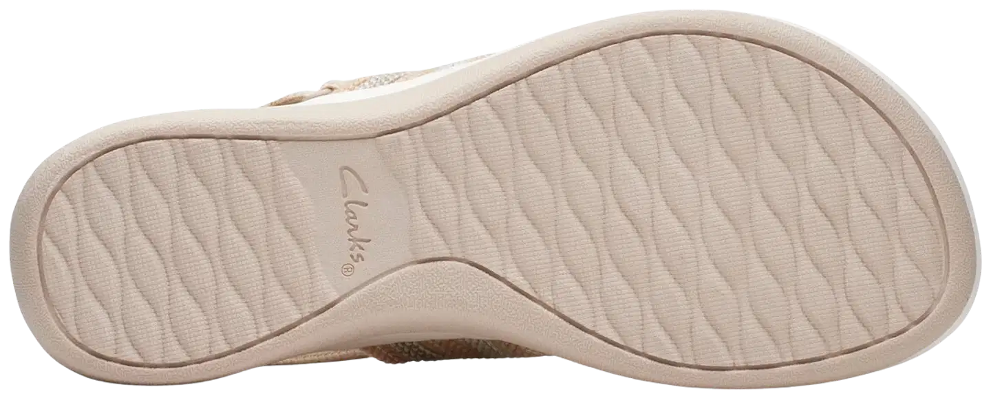 Clarks Arla Stroll naisten sandaali - Beige Combi - 3