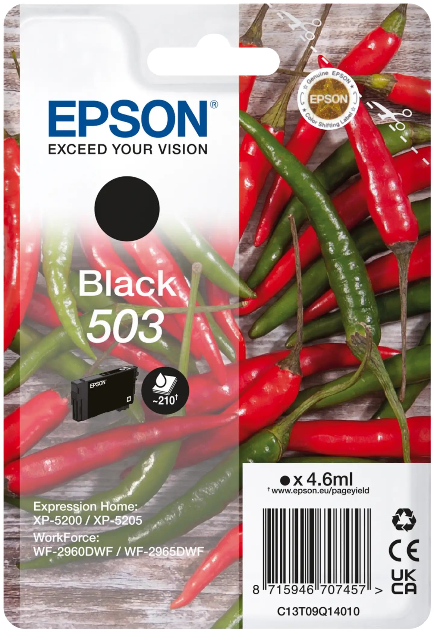 Epson Mustepatruuna 503 musta