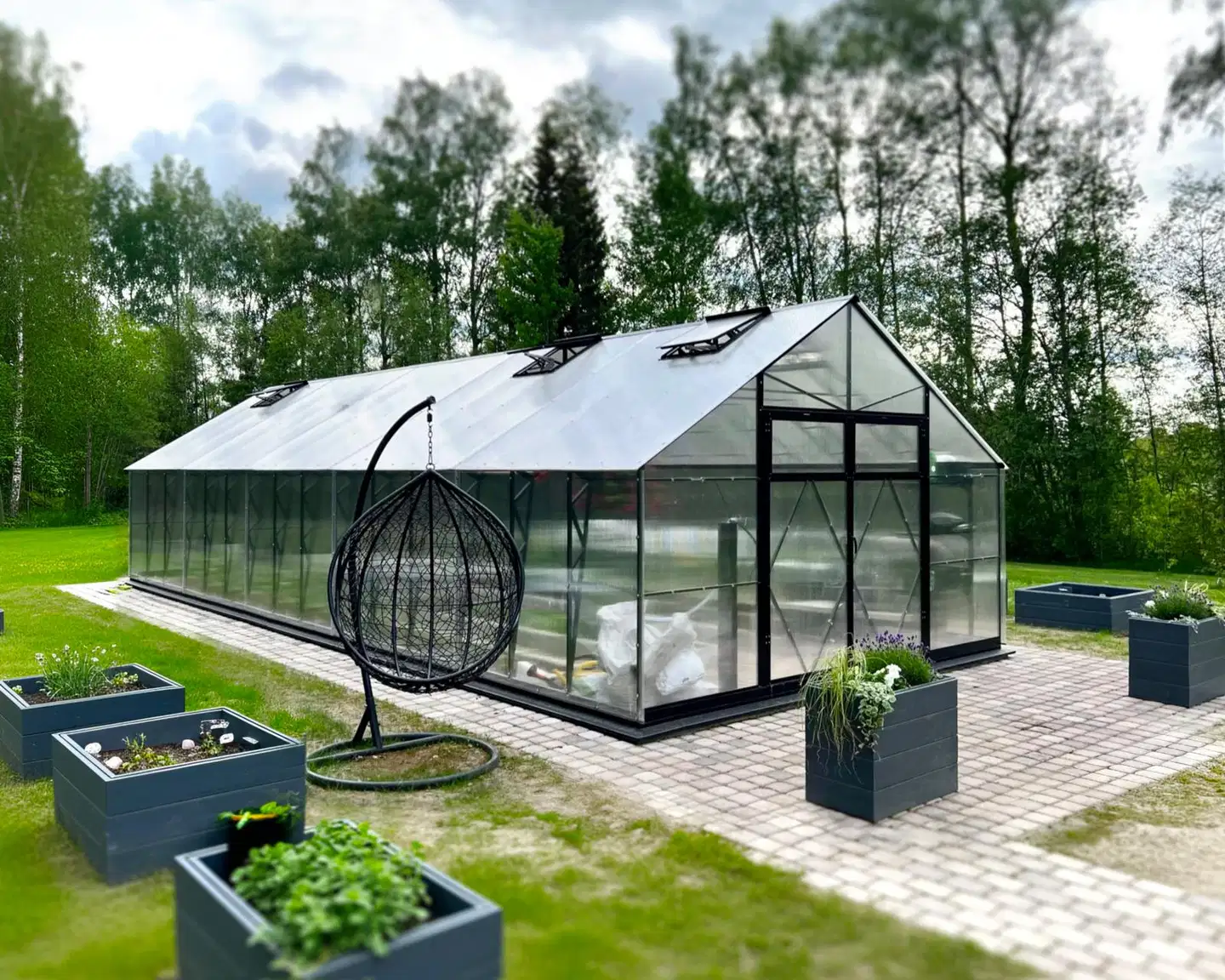 Ecoslider kasvihuone DD 4.0 X 10.47 - 1