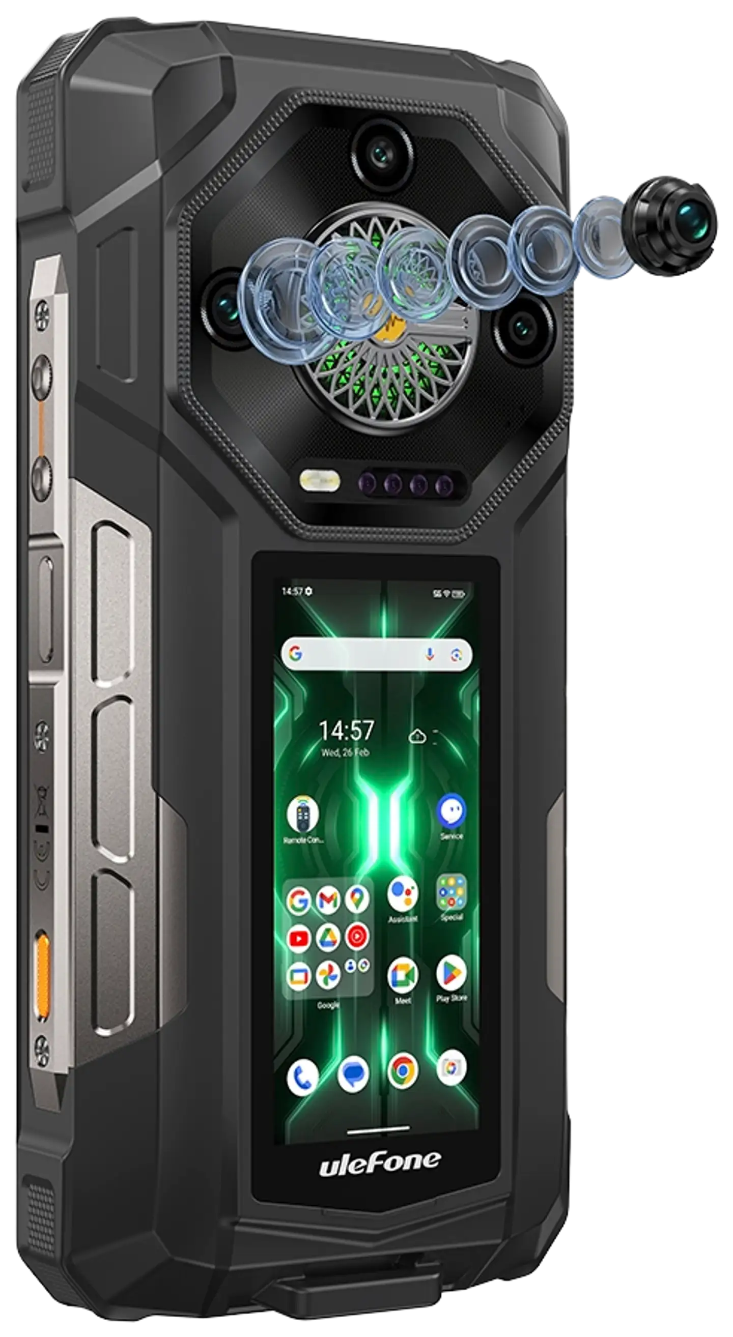 Ulefone Rugged-älypuhelin Armor 33 Pro 4G 512 GB musta - 5