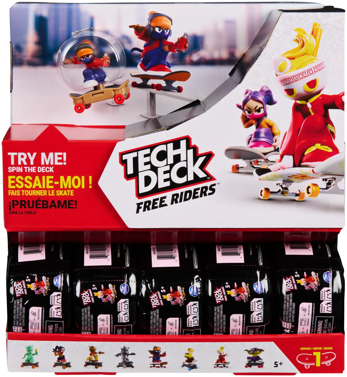 Tech Deck Free Riders yllätyslaatikko - 1