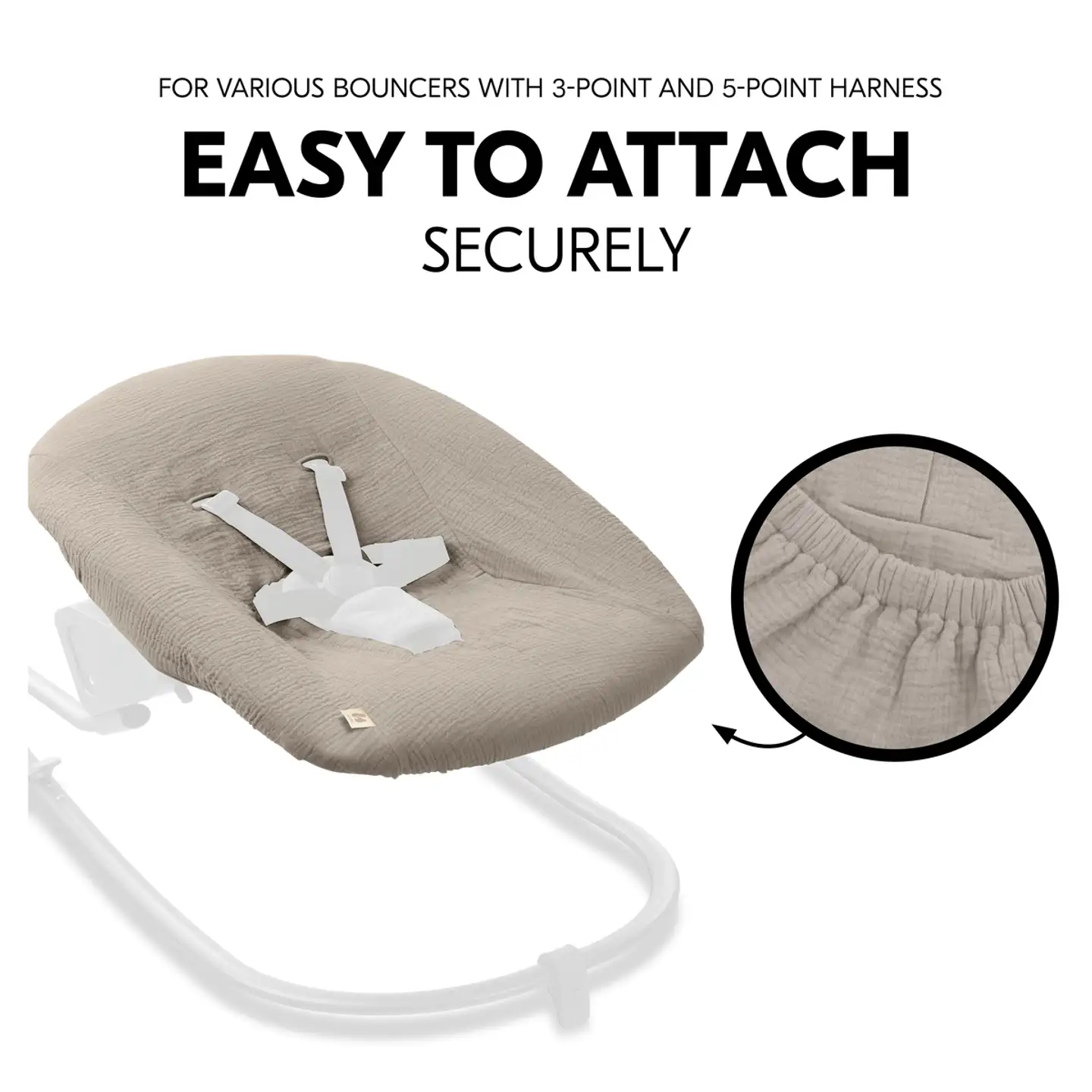 Hauck suojapäällinen sitteriin Baby Bouncer beige - 11