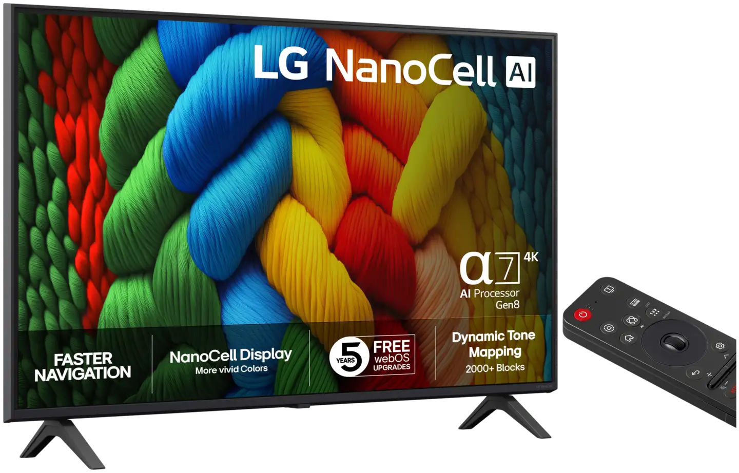 LG 43" 4K NanoCell Smart LED TV 43NANO80A6B - 2