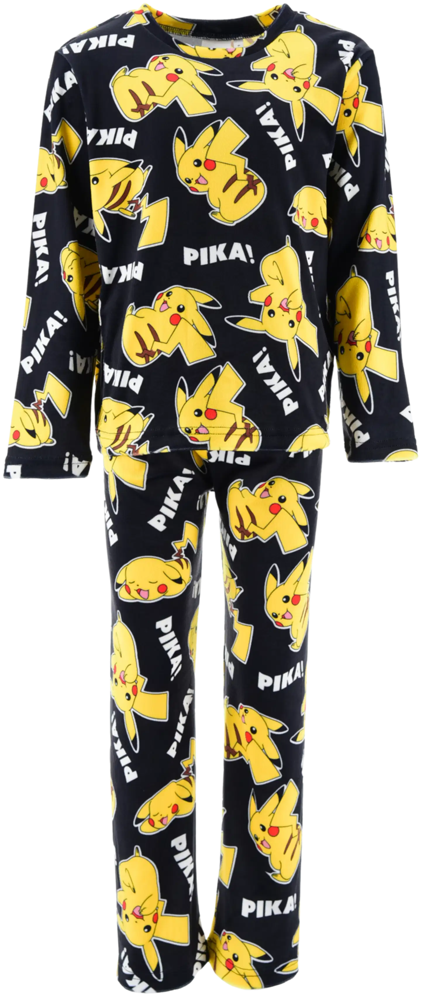 Lasten Pokemon pyjama, hieno supersoft kangas - black - 1