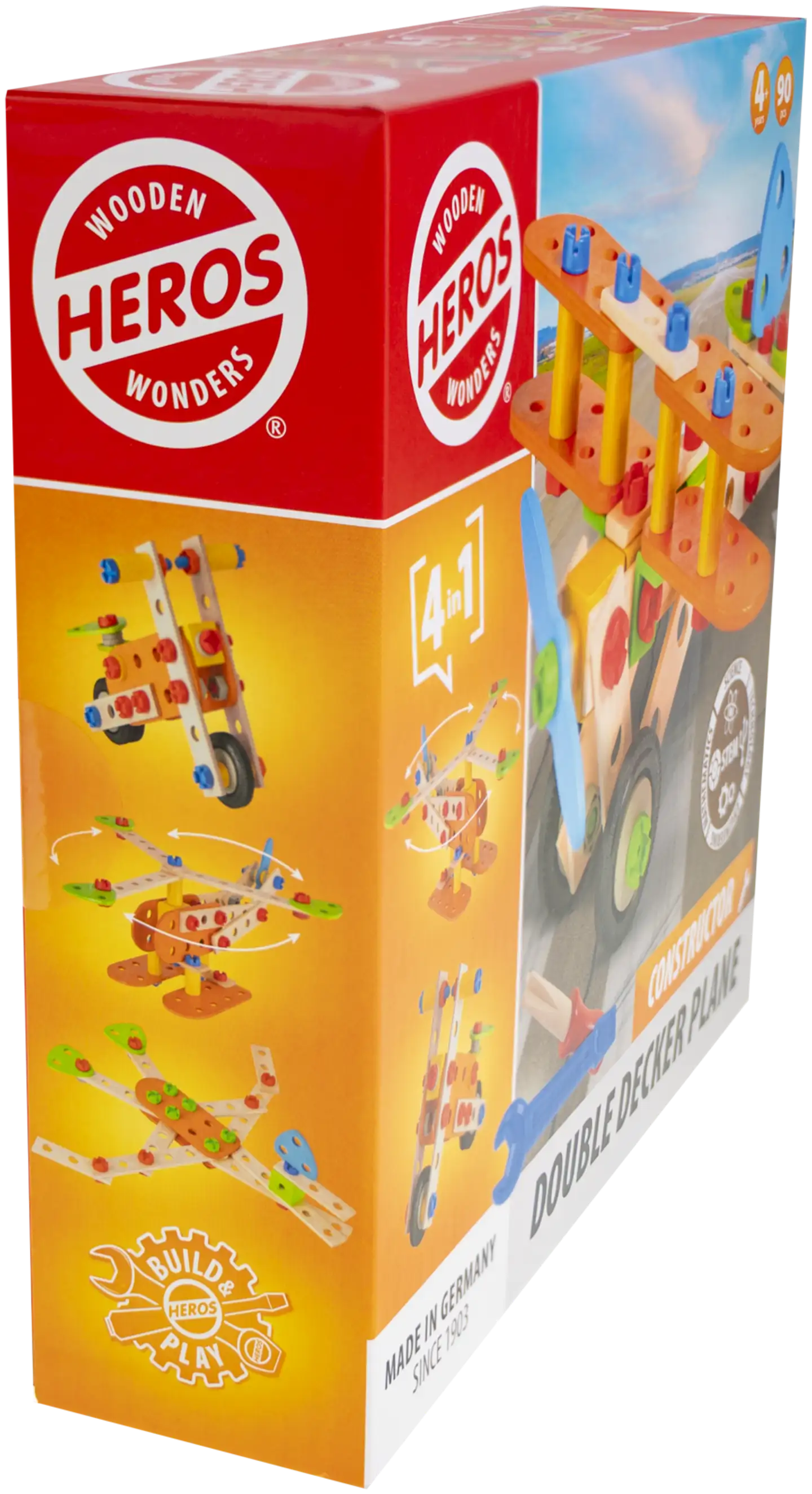 Heros rakennussarja Constructor Lentokone 90 osaa - 7