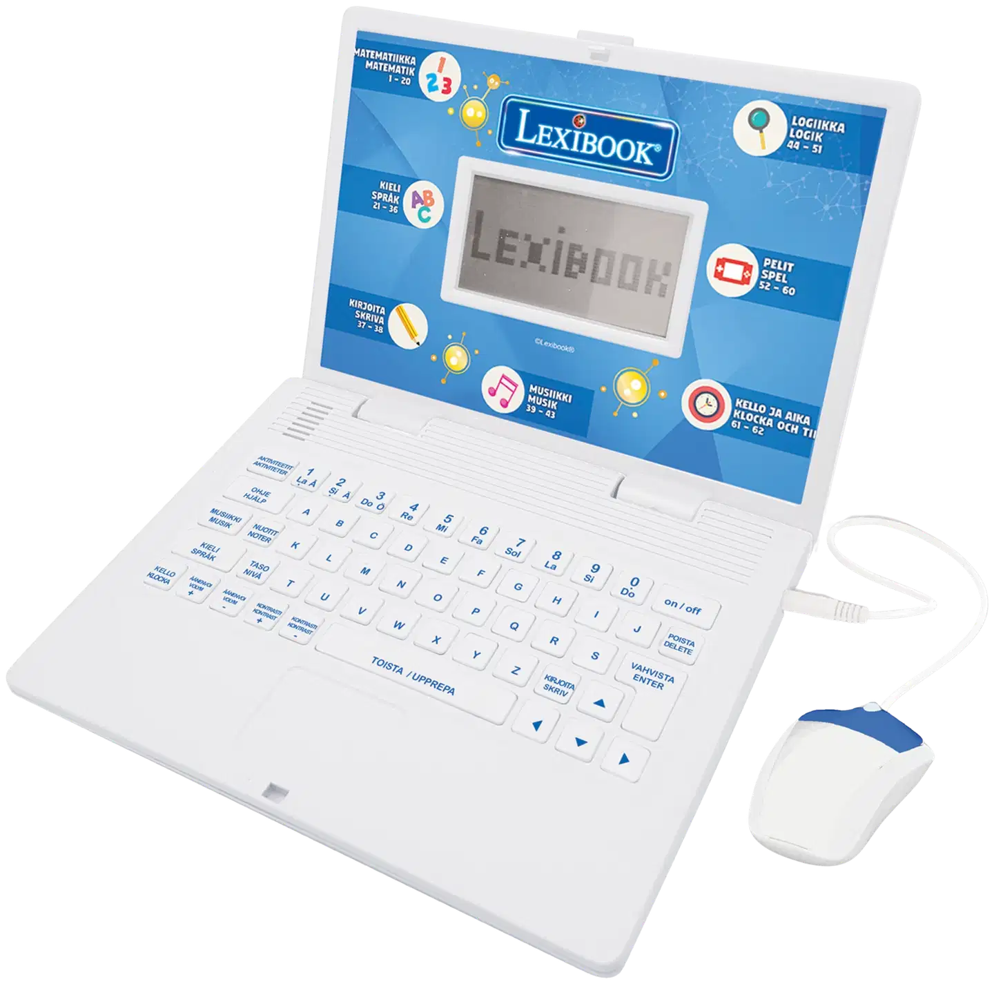 Power Kid Educational opettavainen kannettava tietokone 62 aktiviteettia FI/SE - 1