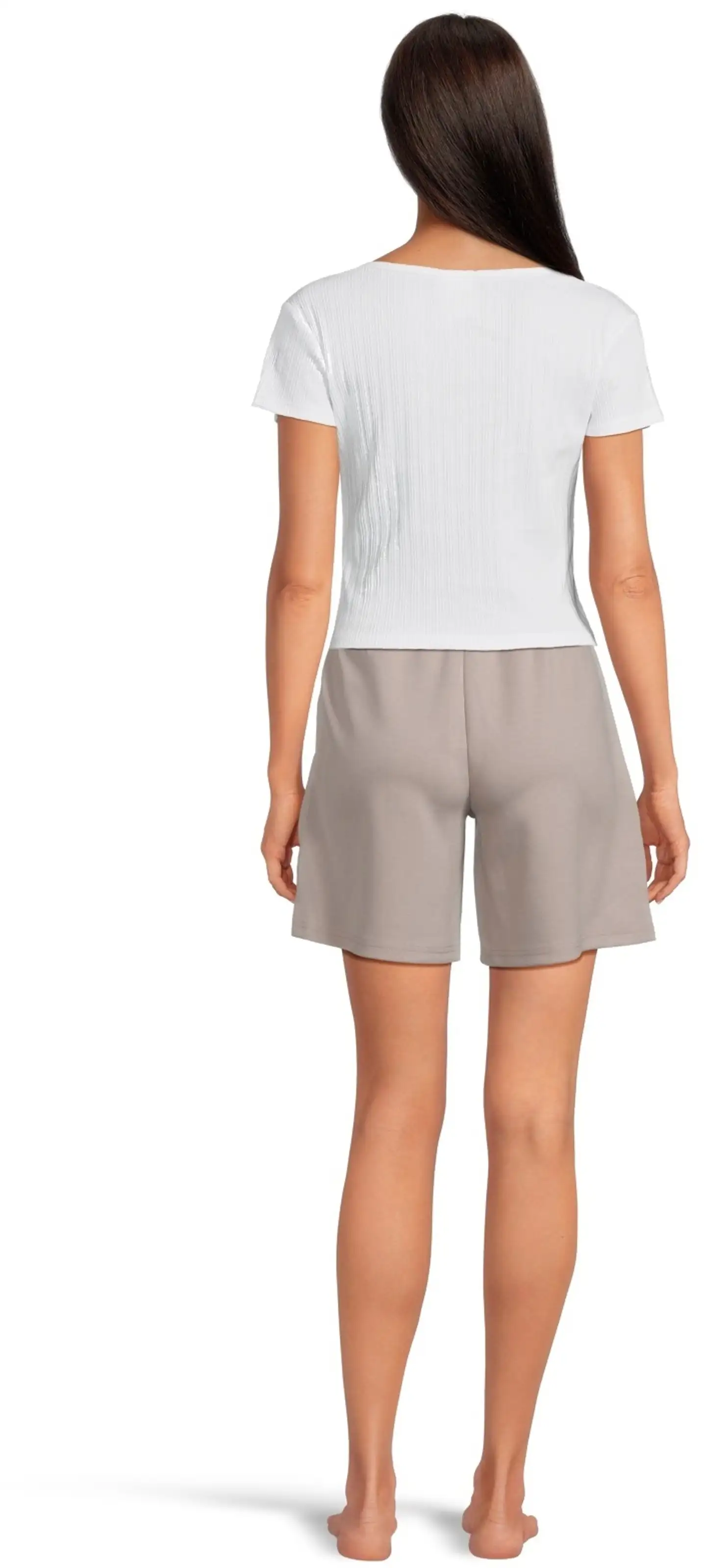 WKLY. naisten lyhythihainen toppi 212W042637 - WHITE - 3