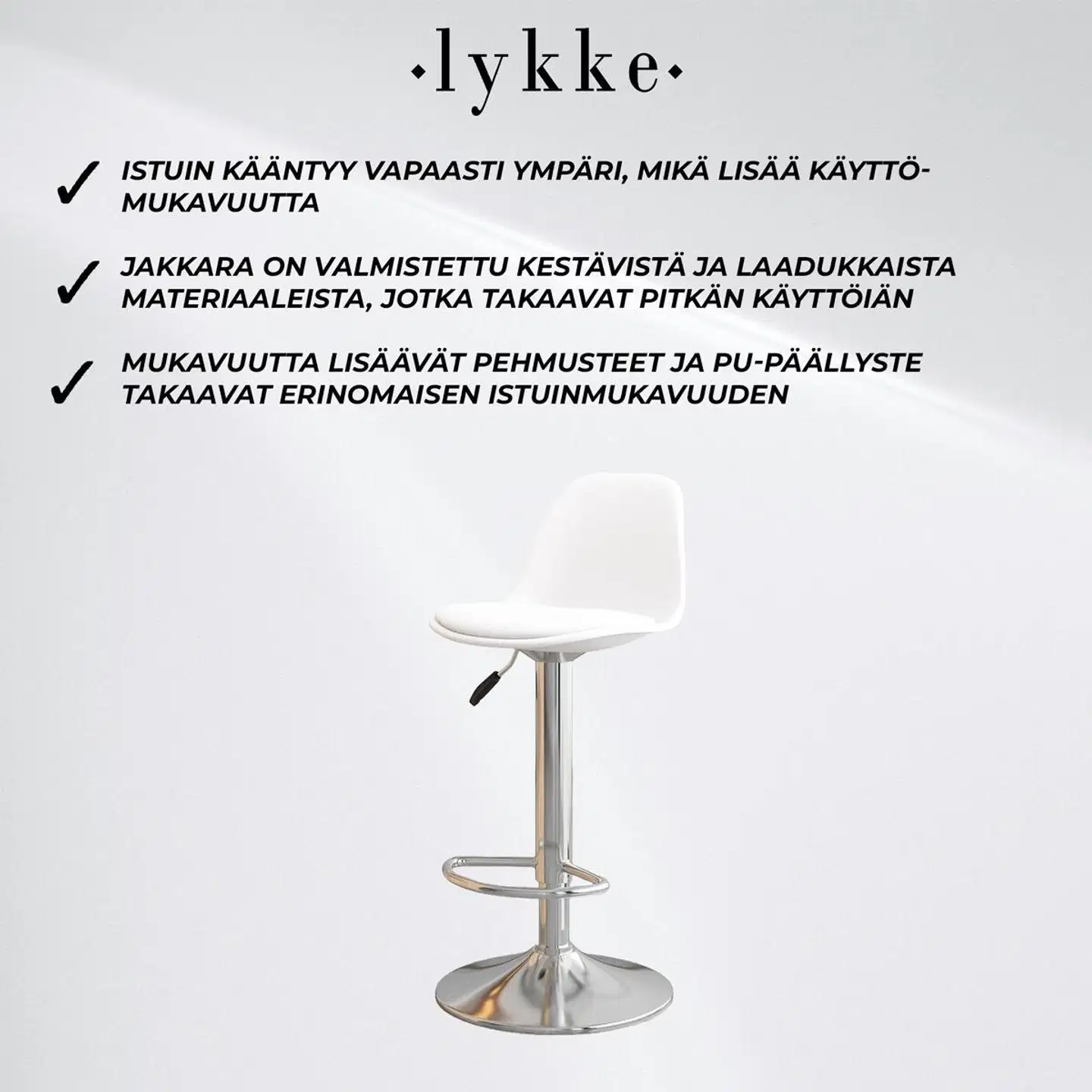 Lykke baarijakkara comfort, valkoinen - 3