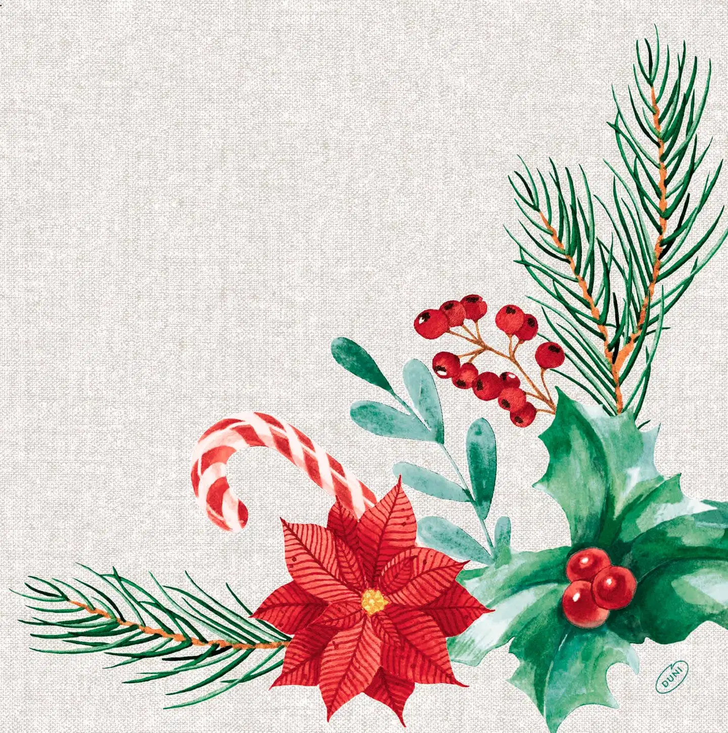 DUNI Bio Dunisoft®-lautasliina 40 x 40 cm Seasonal Delight, 12 kpl