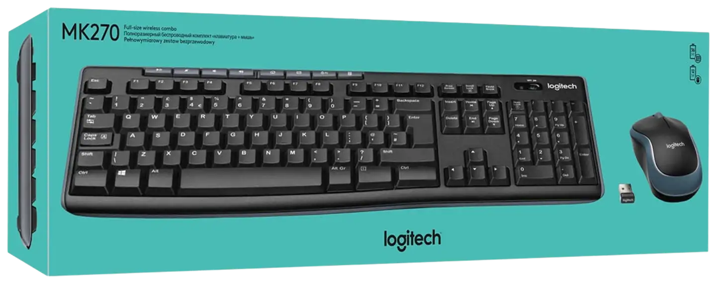 Logitech näppäimistö ja hiiri langaton MK270 - 7