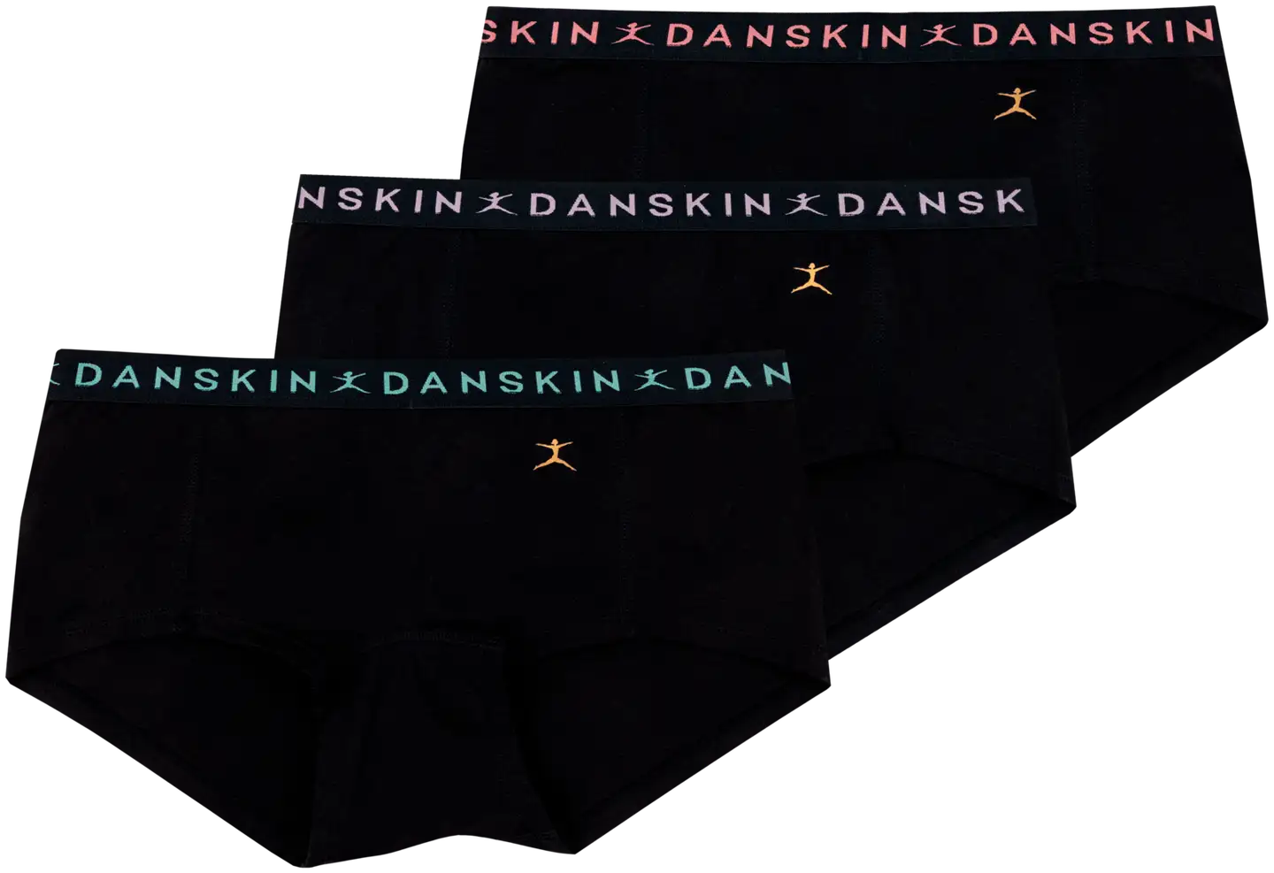 Danskin naisten hipsterit 210D332548 3-pack - BLACK - 1