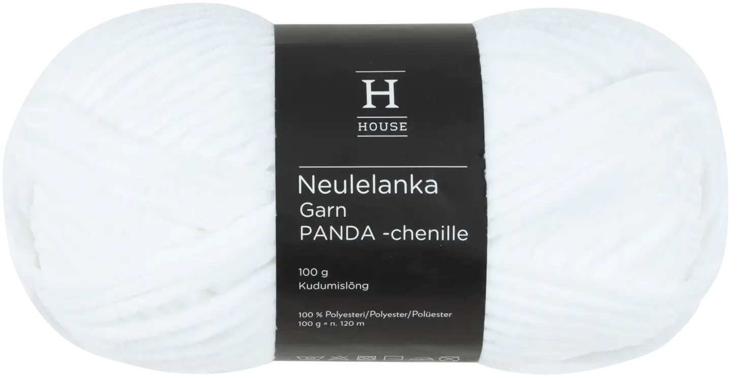House lanka Panda chenille 100g white