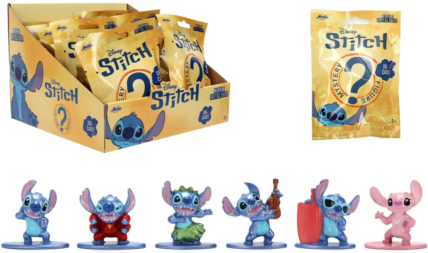 Jada Stitch keräilyhahmot, 4 cm, metallia (die-cast), yllätyspussi, useita erilaisia, myydään yksittäin - 1