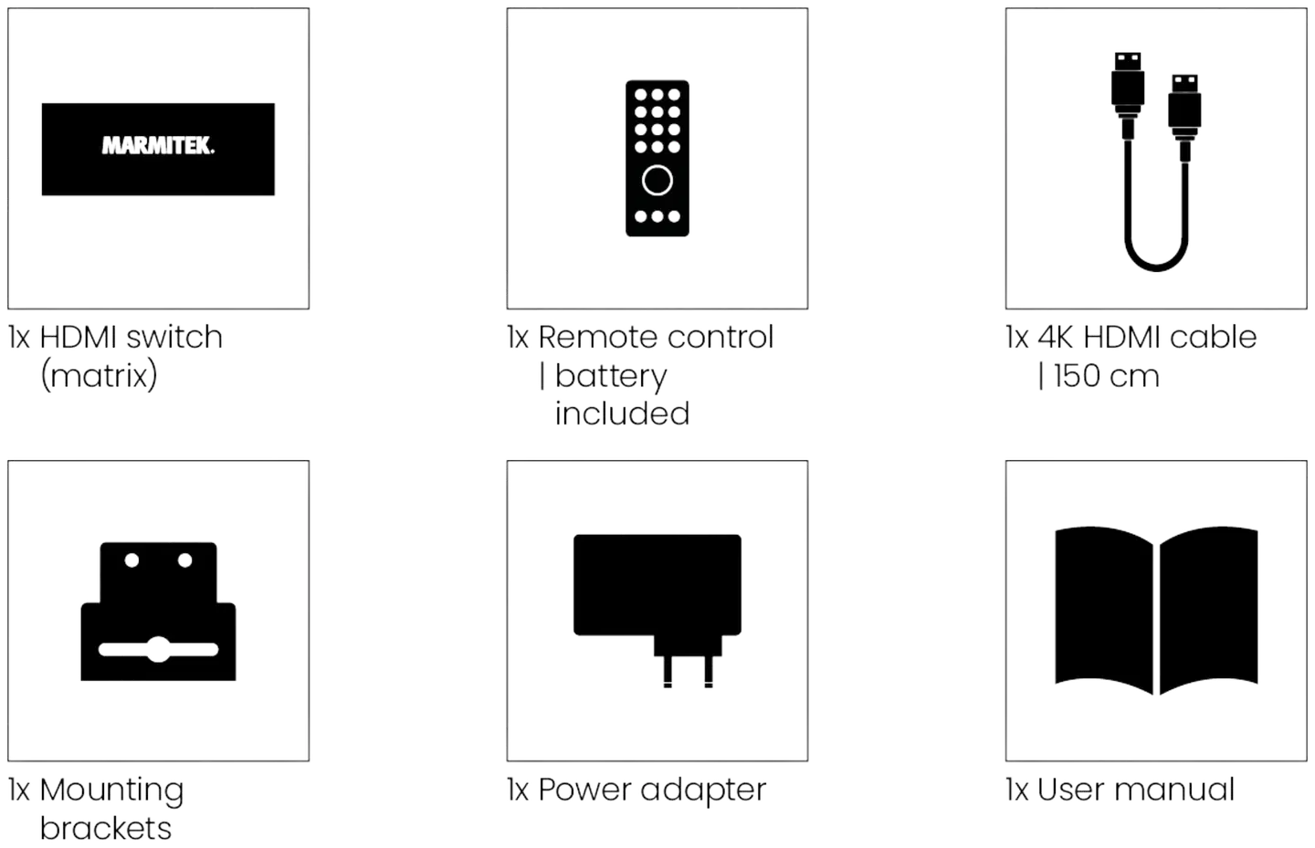 Marmitek HDMI-matriisikytkin Connect 642 Pro - 6