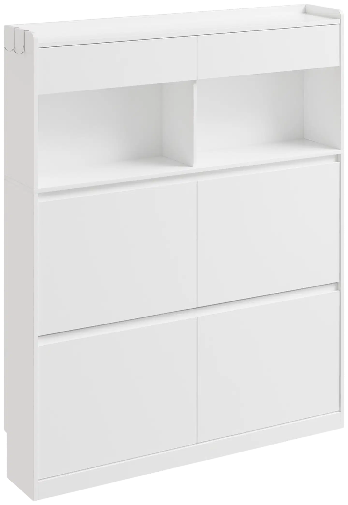 SoBuy kenkäkaappi valkoinen FSR224-E-W - 1