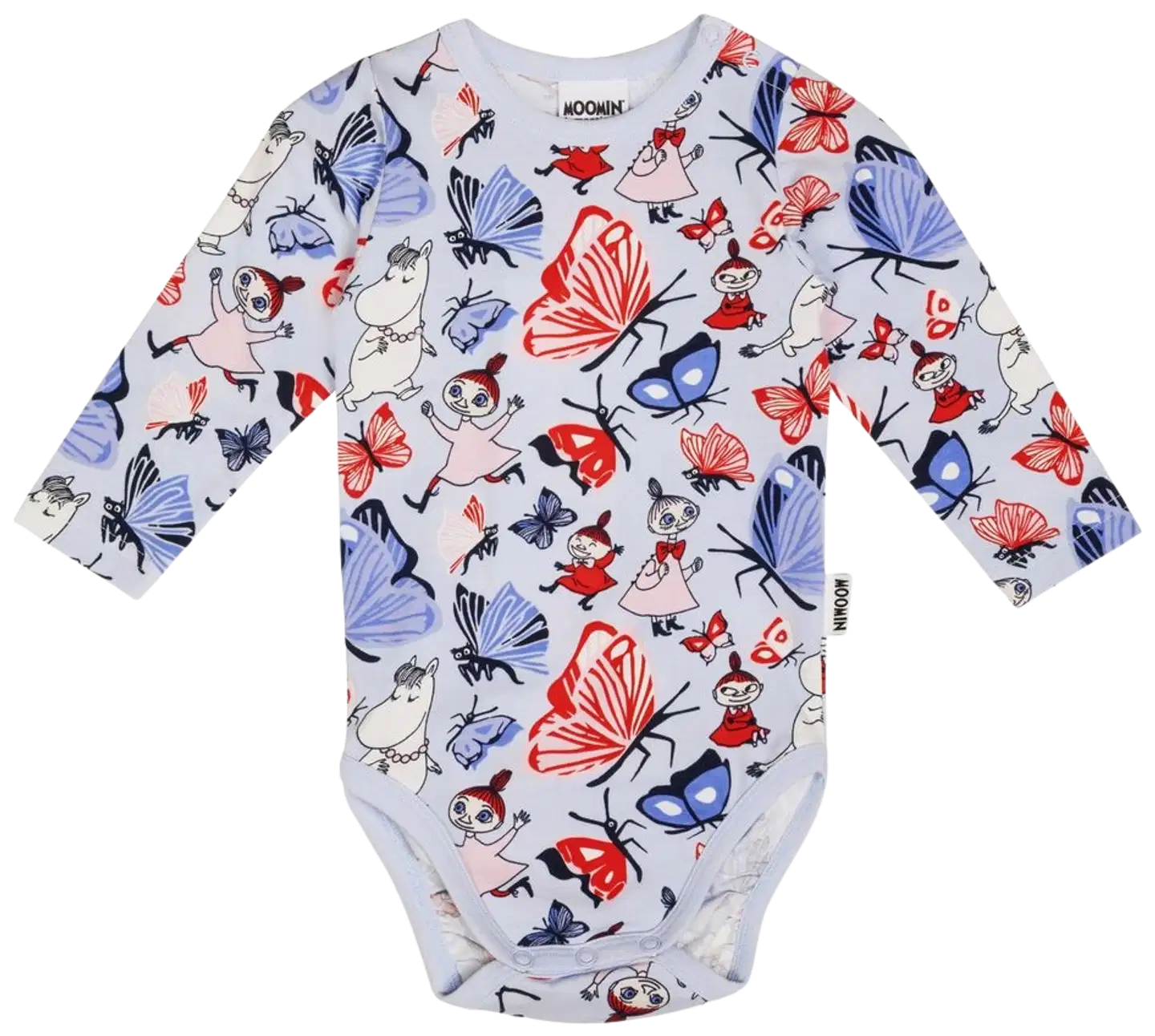 Muumi vauvojen body Perhospuisto 591627 - Vaaleansininen - 1