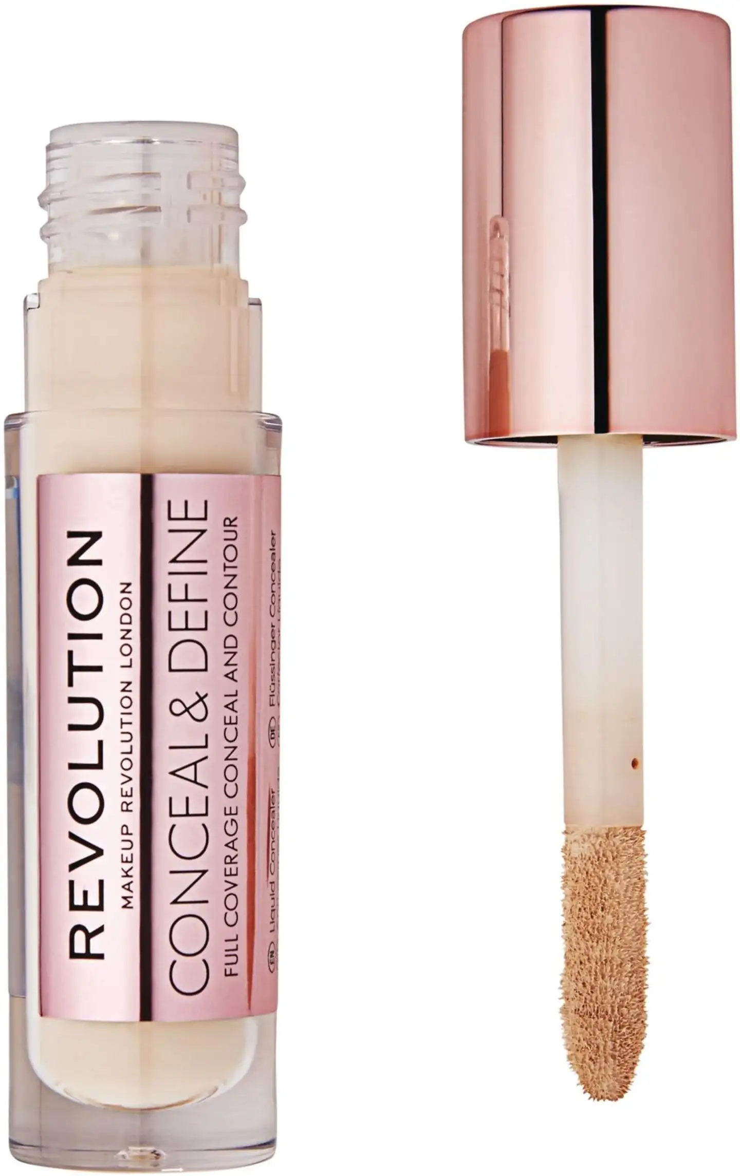 Makeup Revolution Conceal and Define Concealer - C3 peite- ja korostussävy - 2