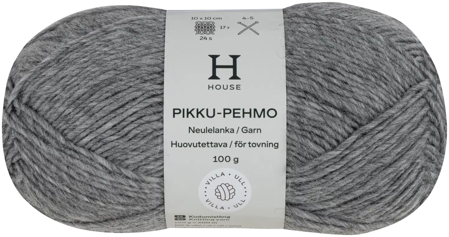 House villalanka Pikku pehmo 100 g Gray melange 200088