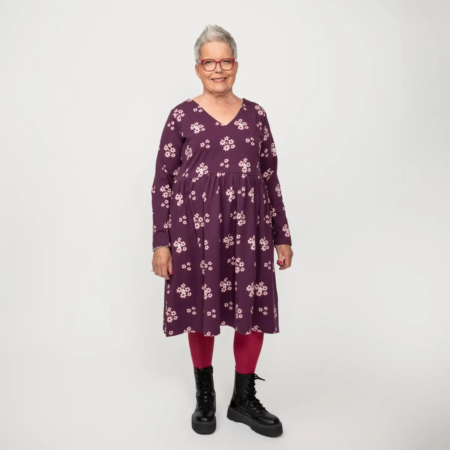 Muumi naisten mekko Hely Kaipaus 592245 - luumu - 4