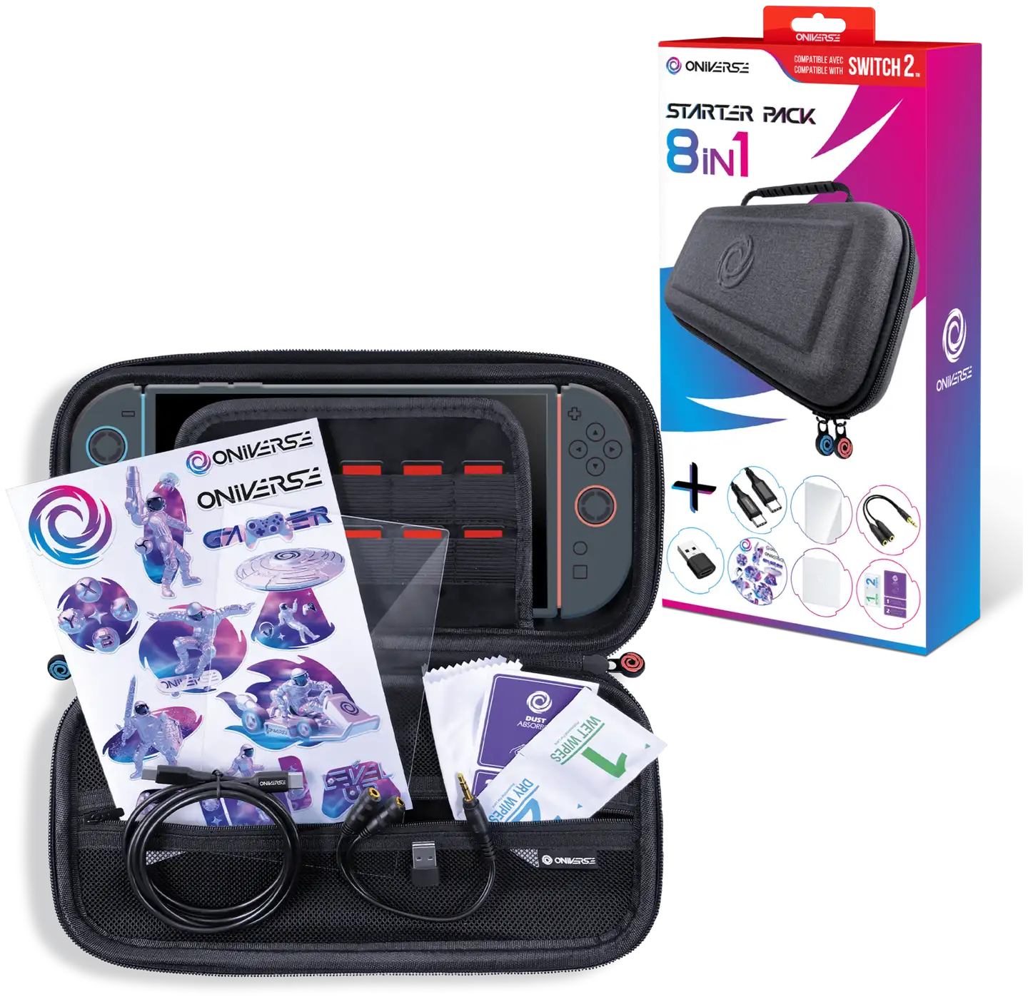 Oniverse Nintendo Switch 2 8 in 1 aloituspakkaus - 1