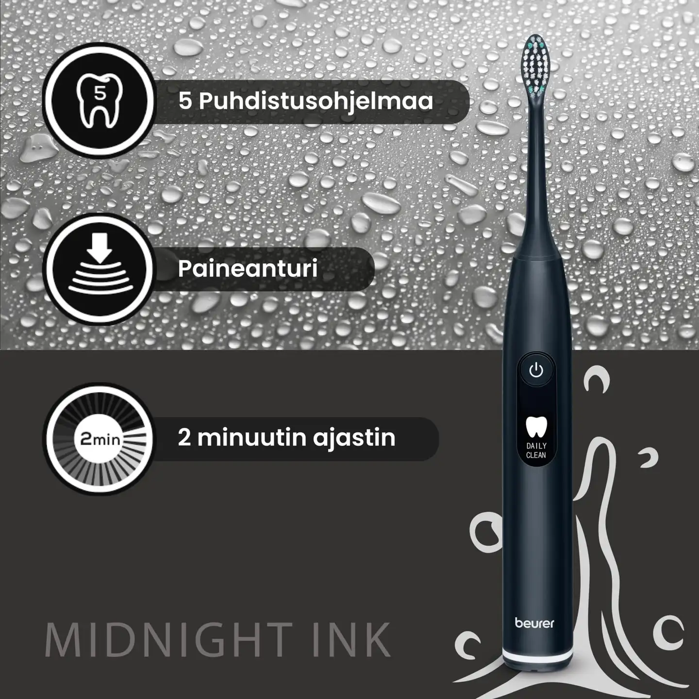 Beurer sähköhammasharja SC50 Sonic midnight ink - 6