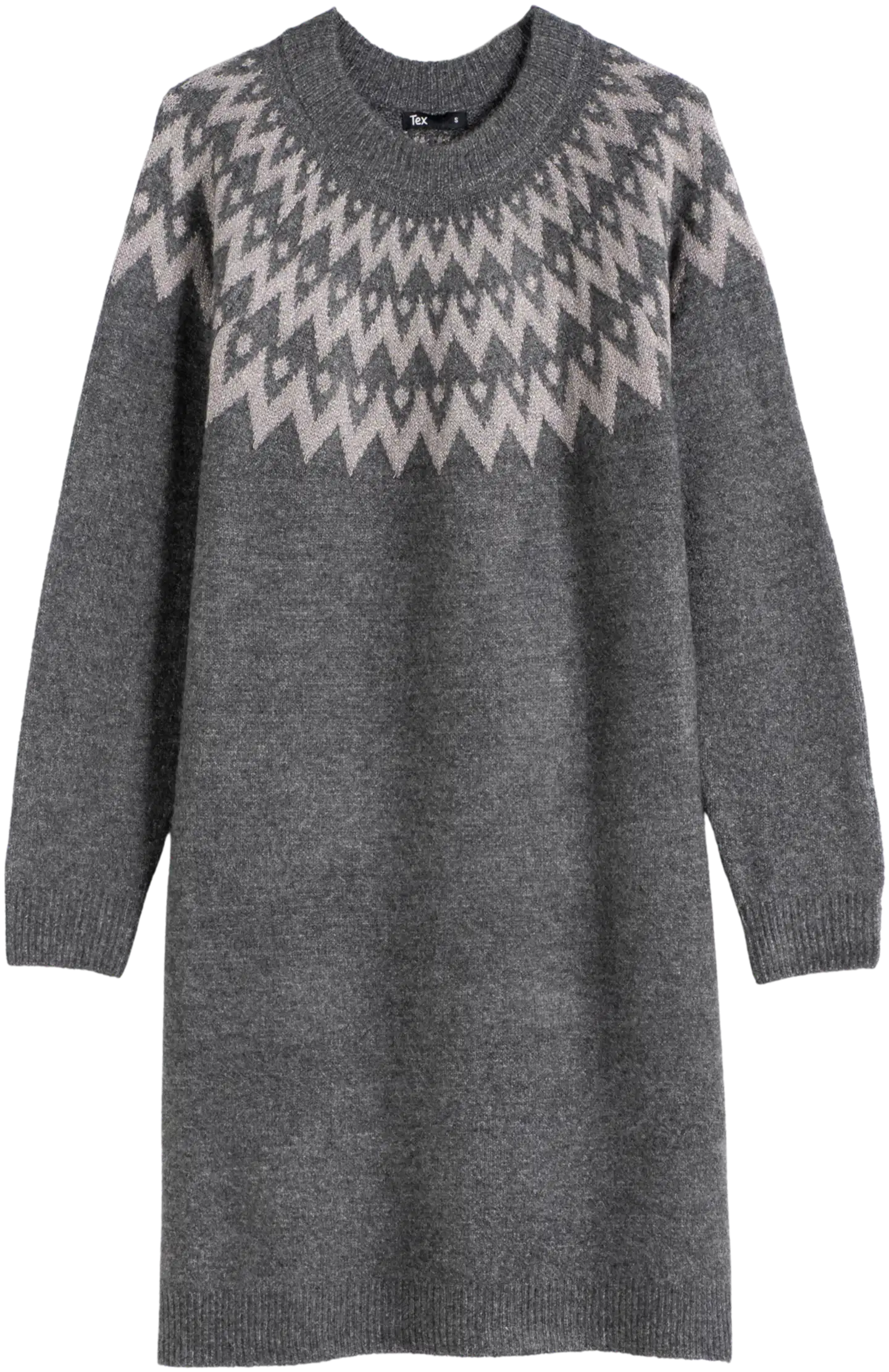 TEX naisten neuletunika I291487 - GREY - 5