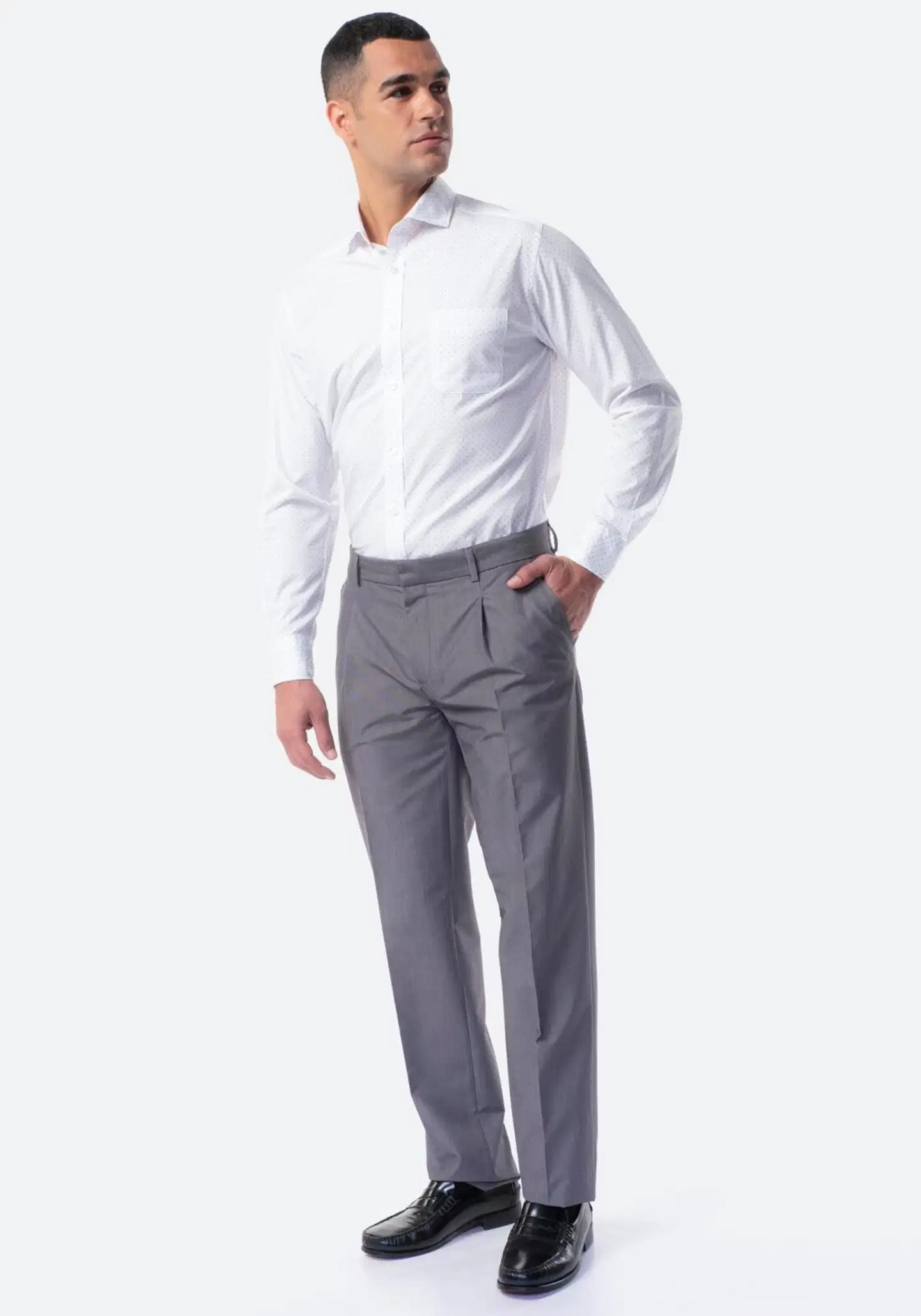 TEX miesten chinot I854545 - GREY - 4