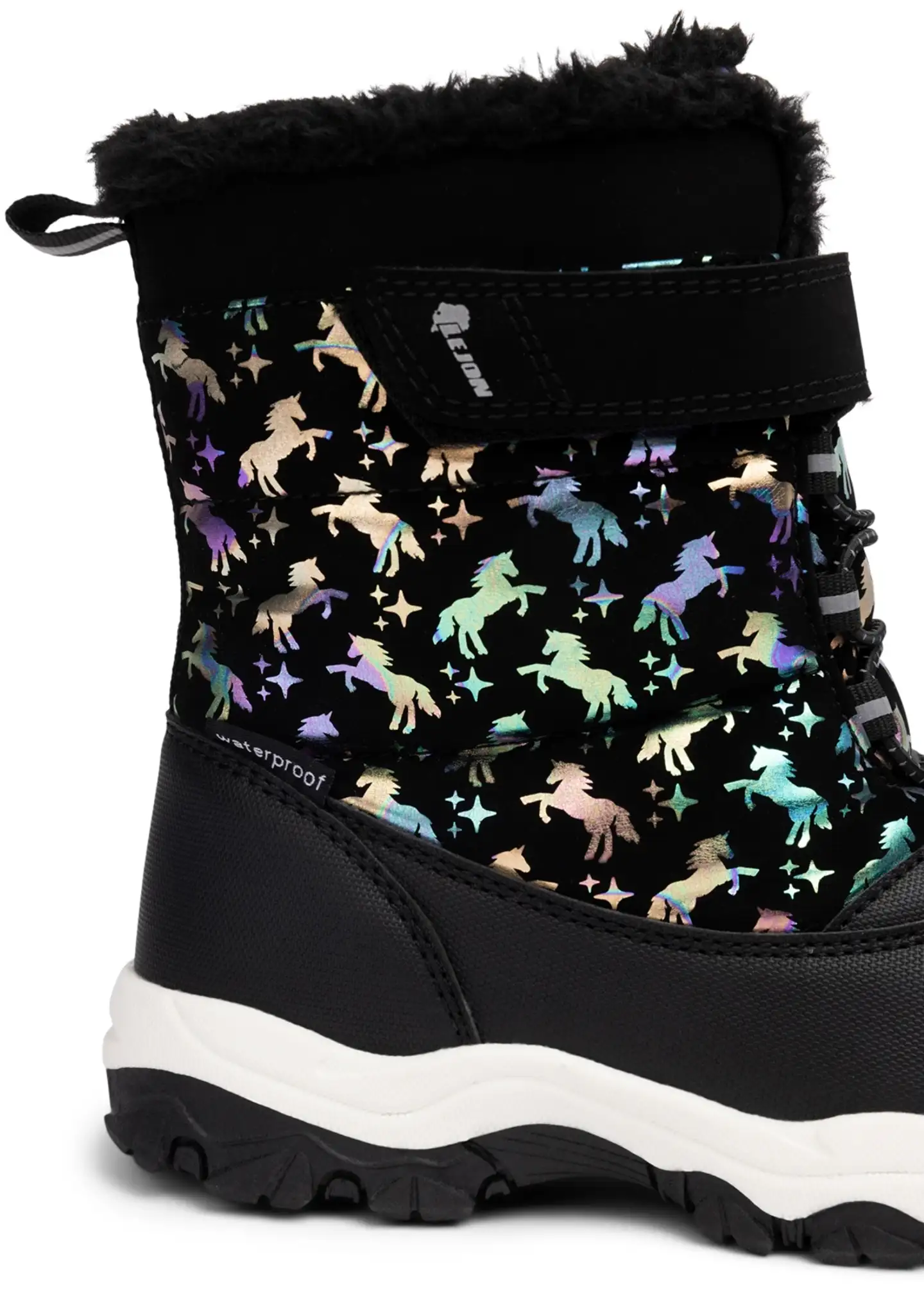 Lejon lasten vedenpitävät talvikengät Aiden WP Unicorn - black multicolored - 5