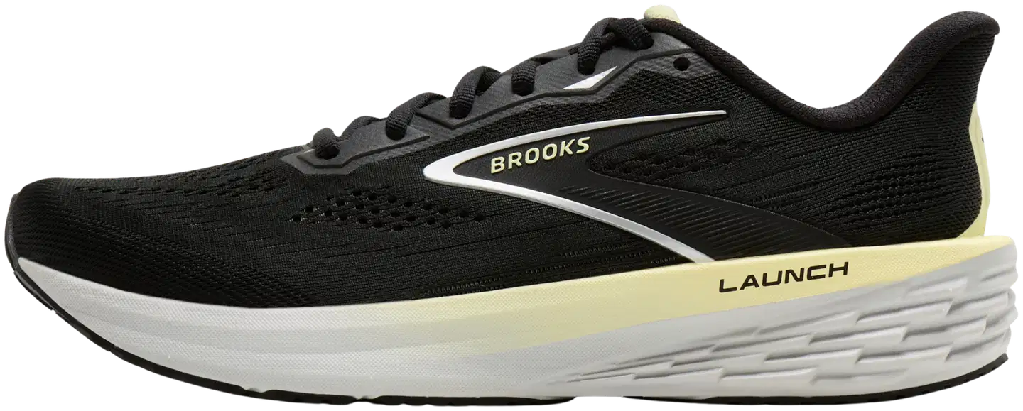 Brooks naisten juoksukengät Launch 12 - Black/Luminary/Oyster - 2