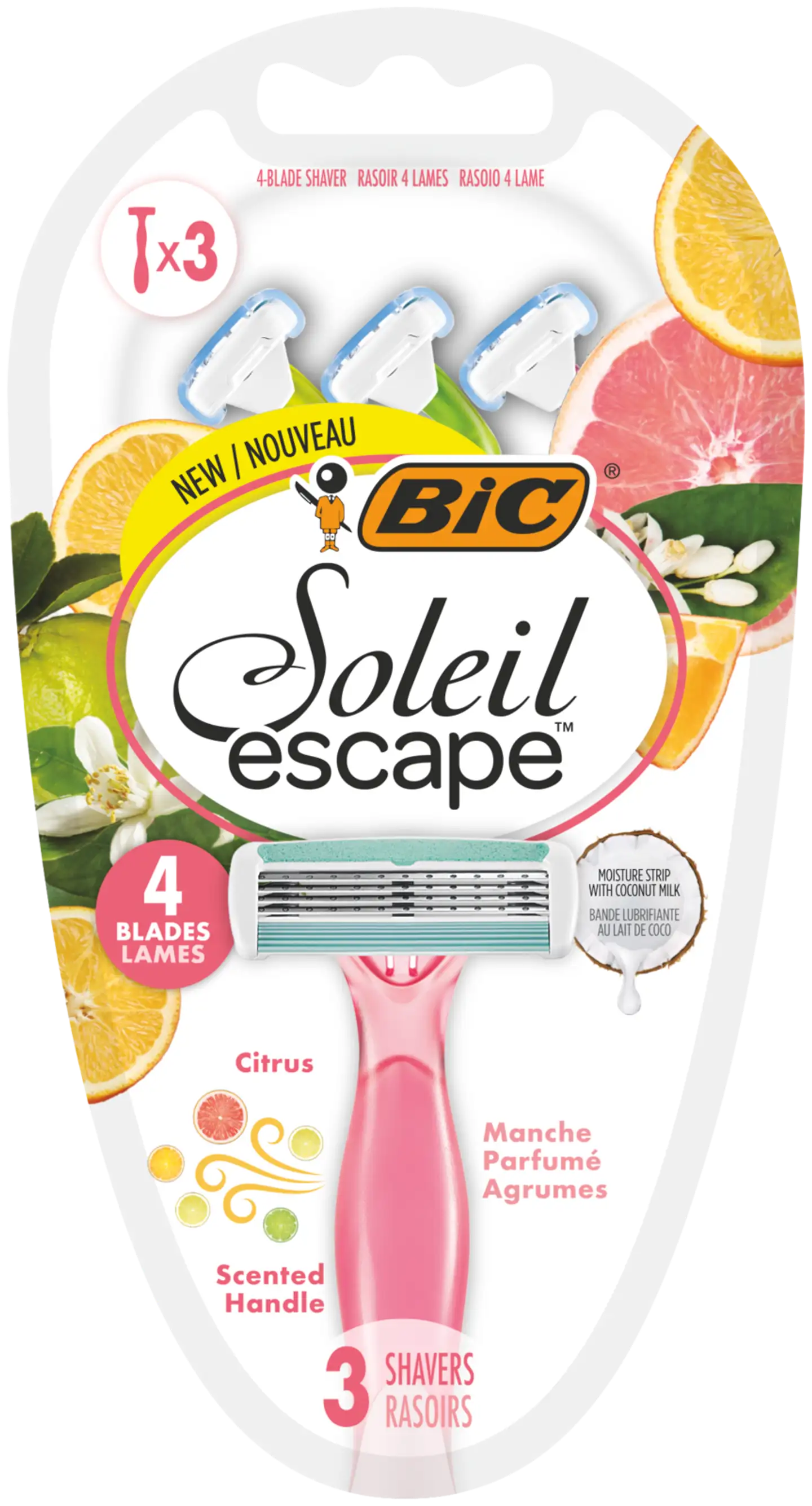 BIC soleil escape 4 citrus 3-pack - 1
