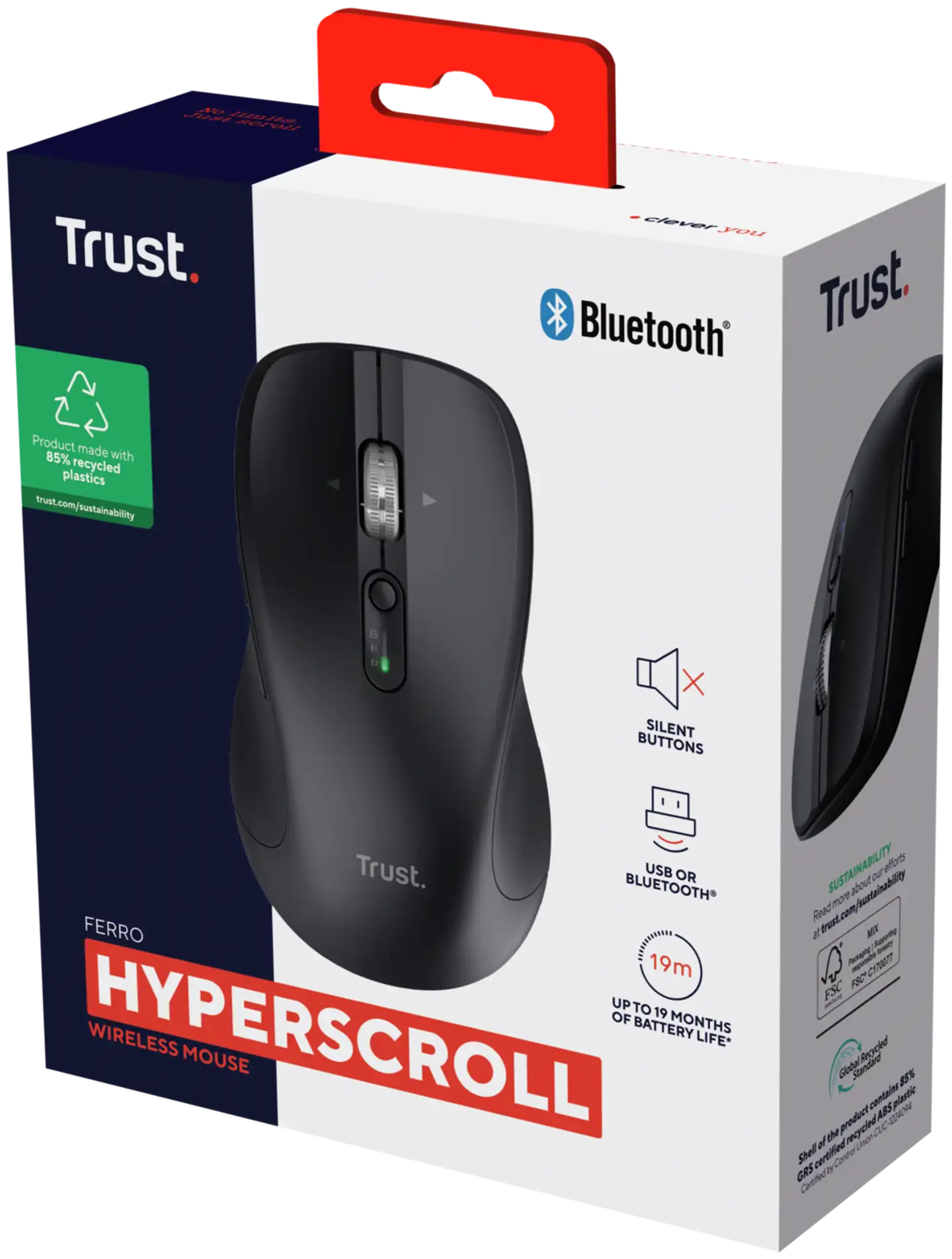 Trust Ferro langaton hiiri musta - 7
