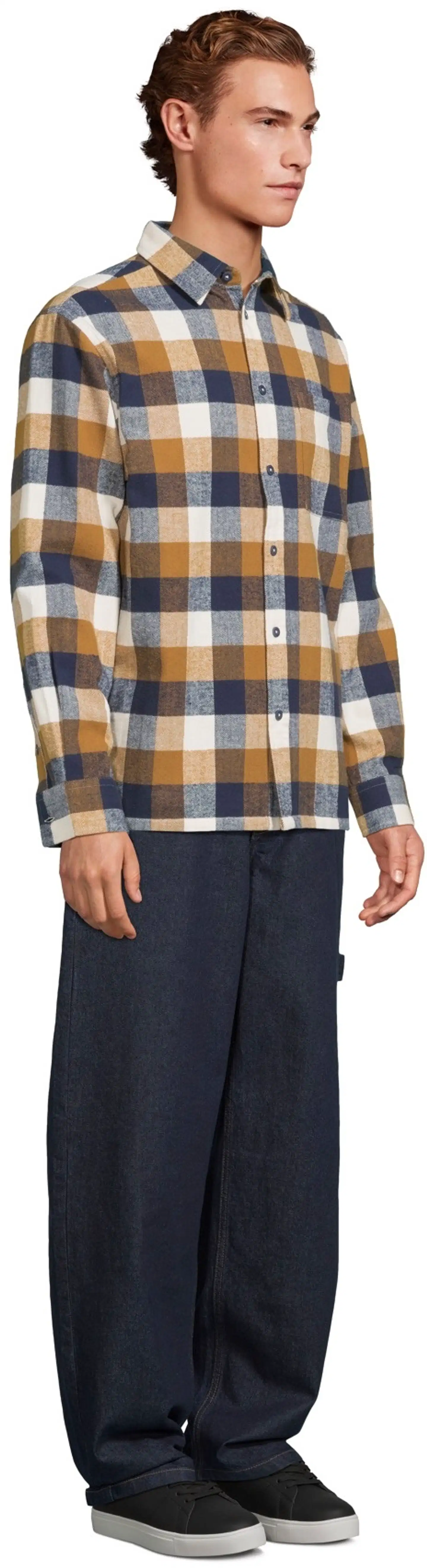 WKLY. miesten carpenter-farkut loose fit 202W312676 - Dk. blue denim - 4