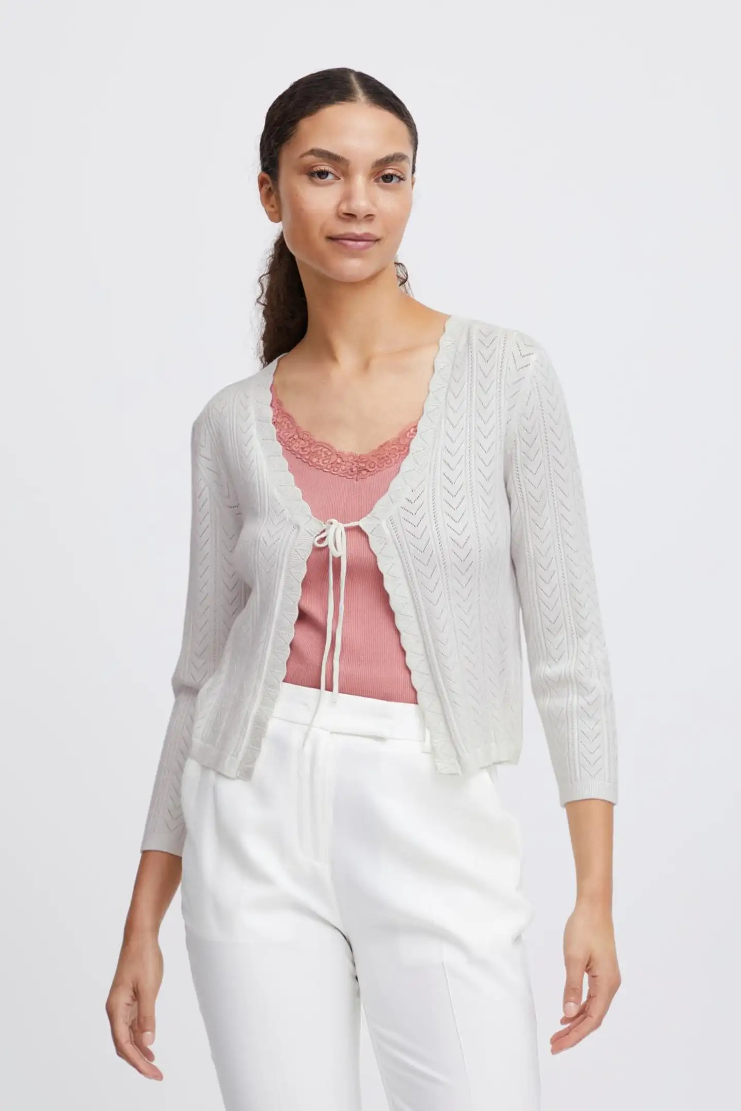 B.young naisten neuletakki Byomanja - Marshmallow - 3