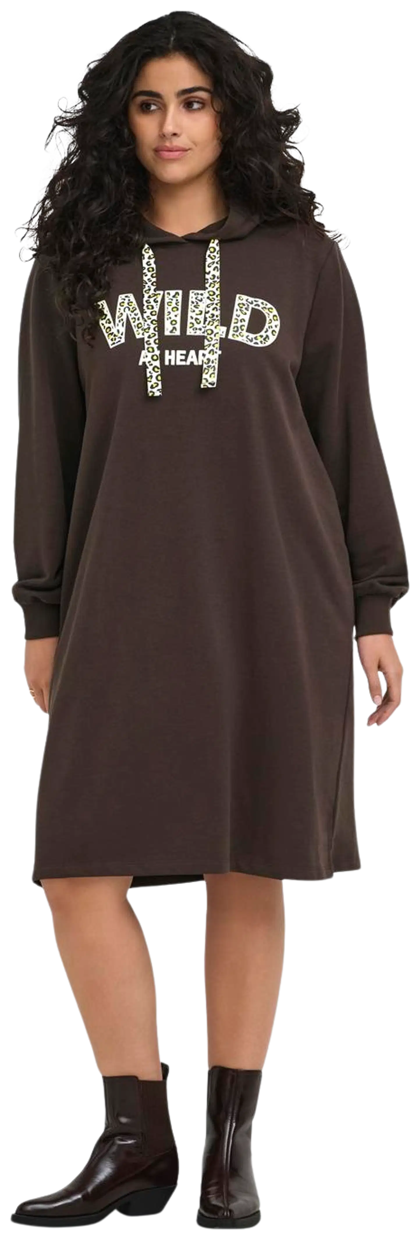 Only Carmakoma naisten collegemekko Careza - Coffee Bean - 3