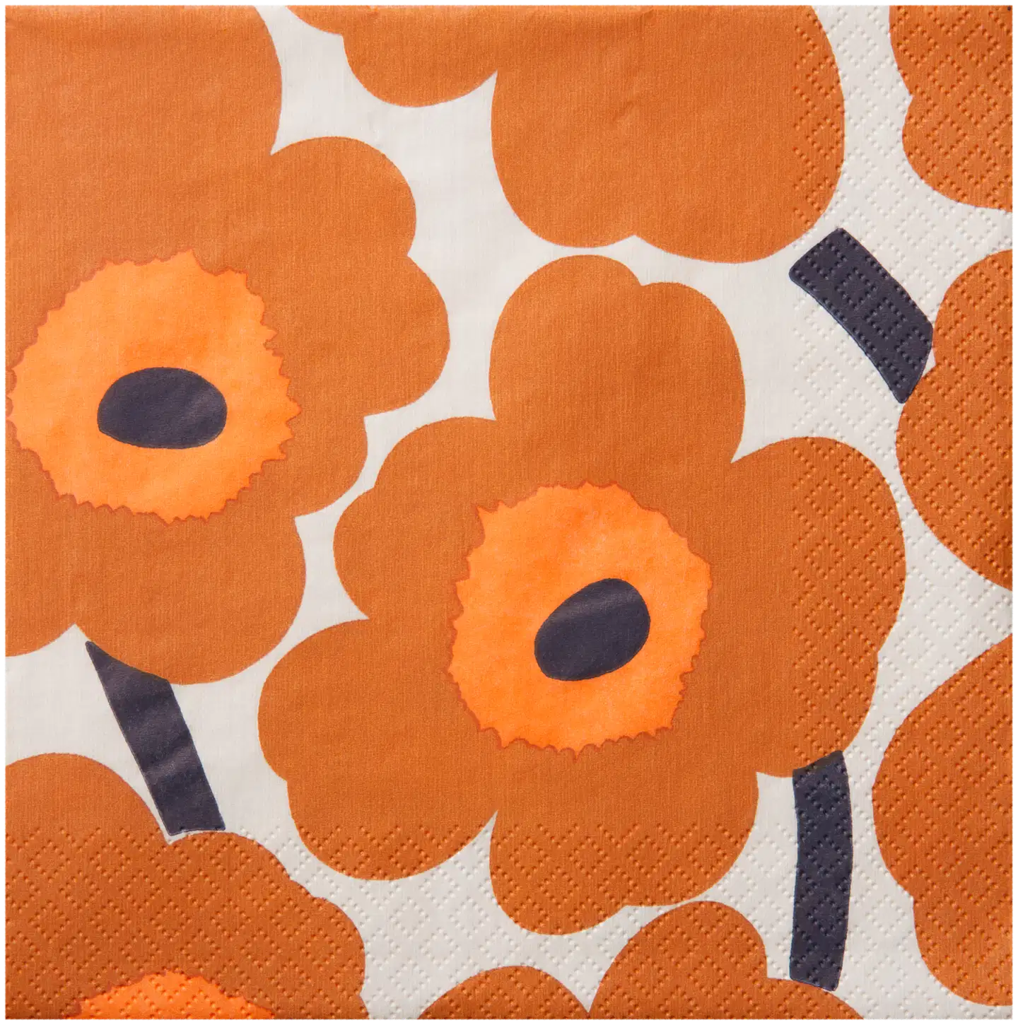 Marimekko Unikko oranssi lautasliina 20kpl/33cm - 1