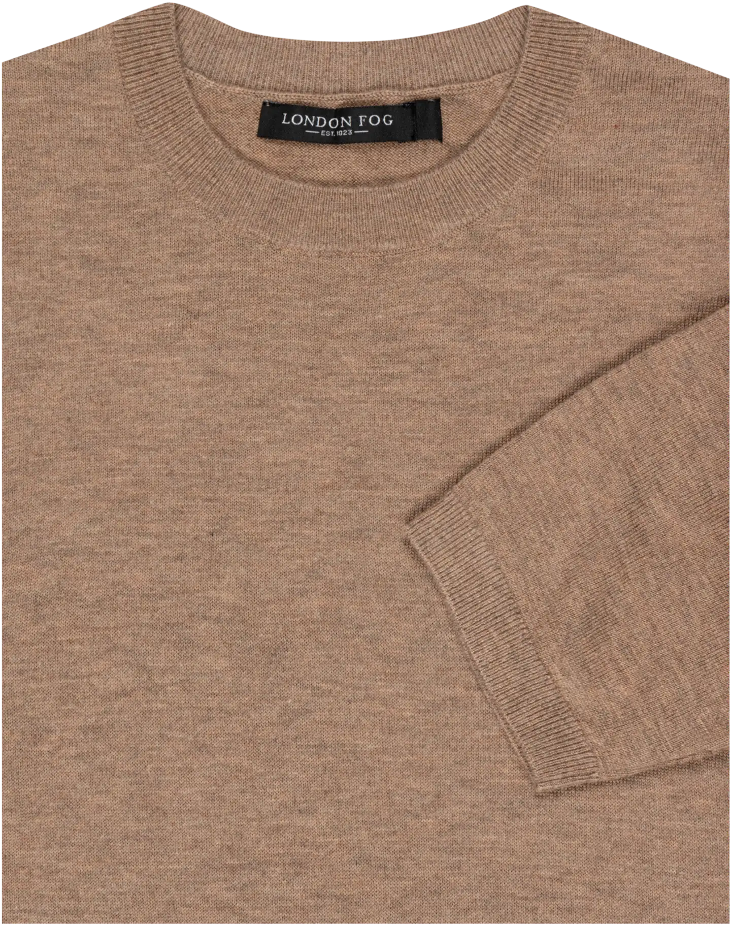 London Fog naisten merinosekoiteneule 218L342510 - dark beige, black piping - 3