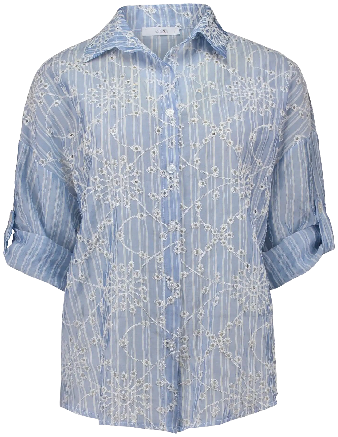 Hailys naisten paitis Ka44ta - blue stripe flower - 1