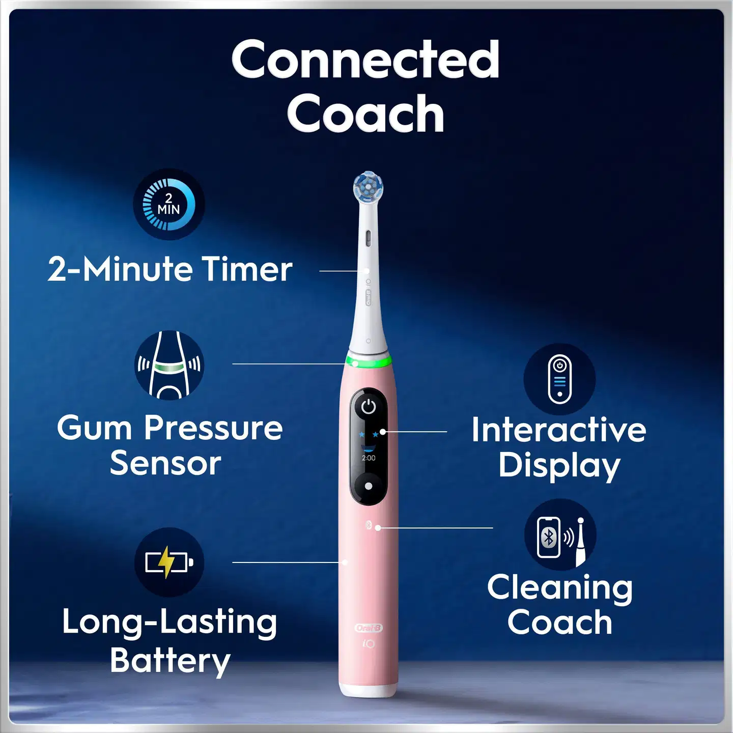 Oral-B iO6 Series Pink Sand Sensitive sähköhammasharja + lisävaihtoharja - 13