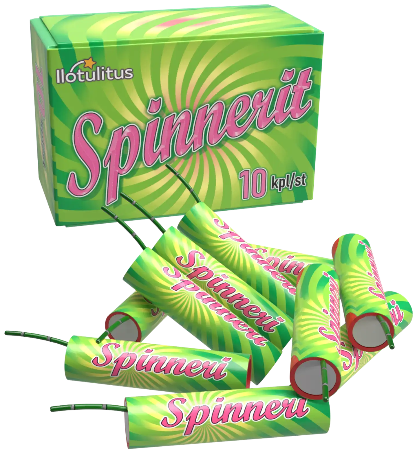 Ilotulitus Spinnerit pienilotulite 10 kpl
