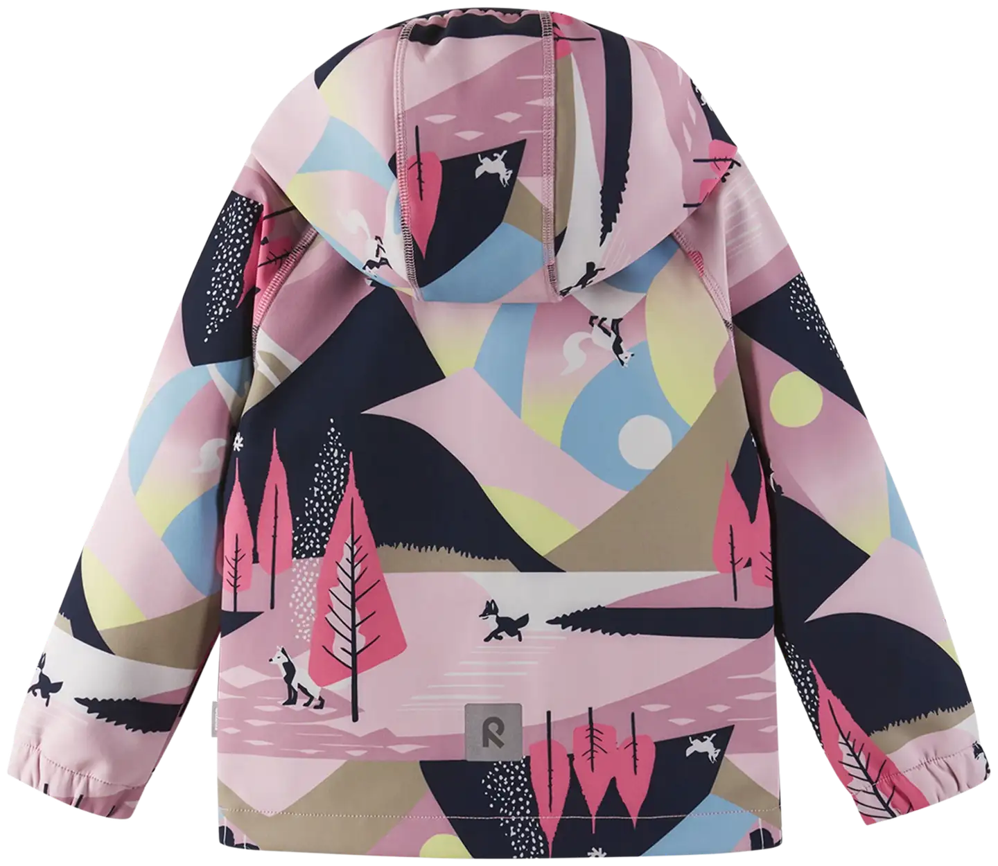 Reima lasten softshell-takki Vantti - Grey Pink - 2