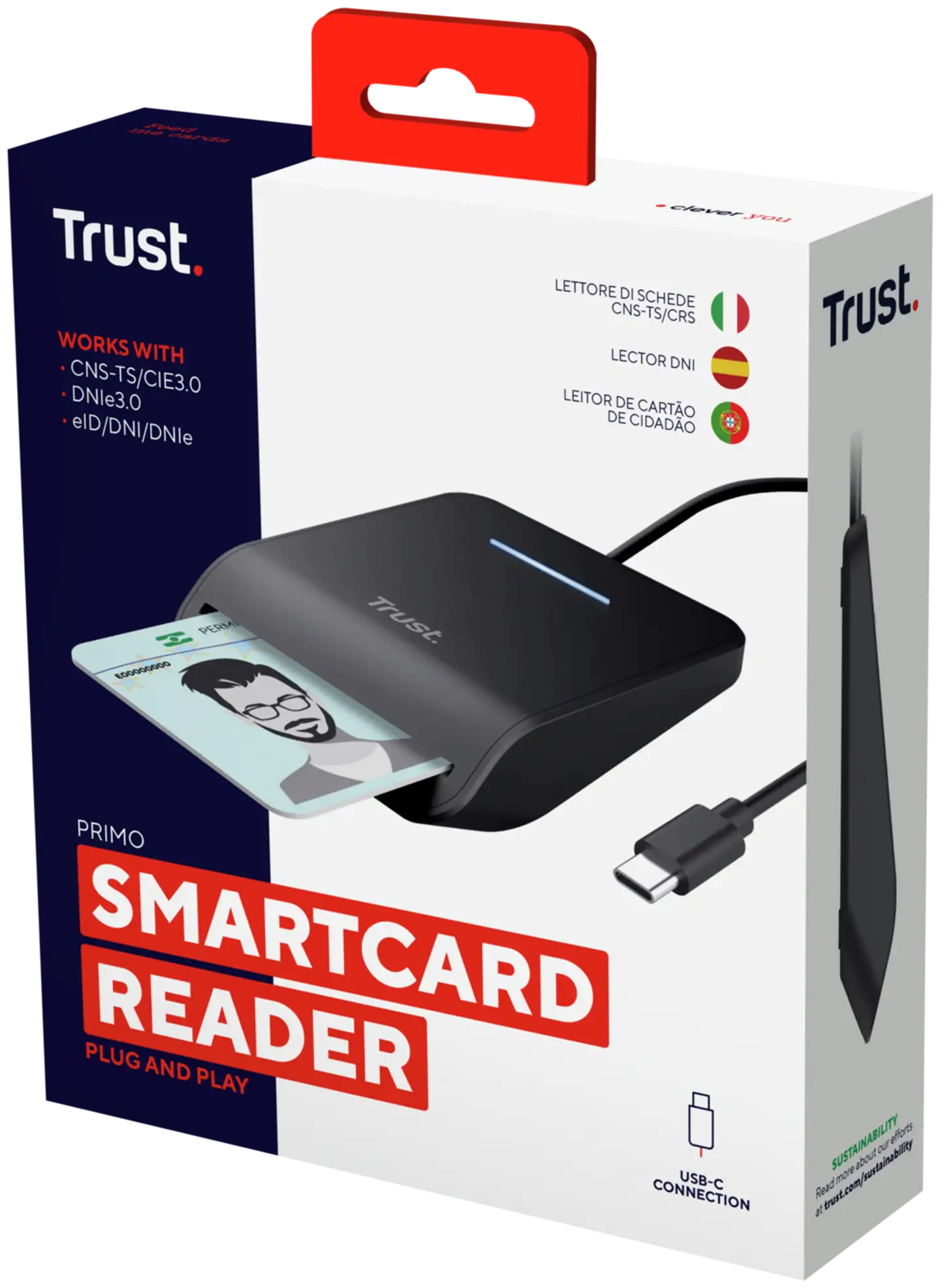 Trust Primo USB-C älykortinlukija - 6