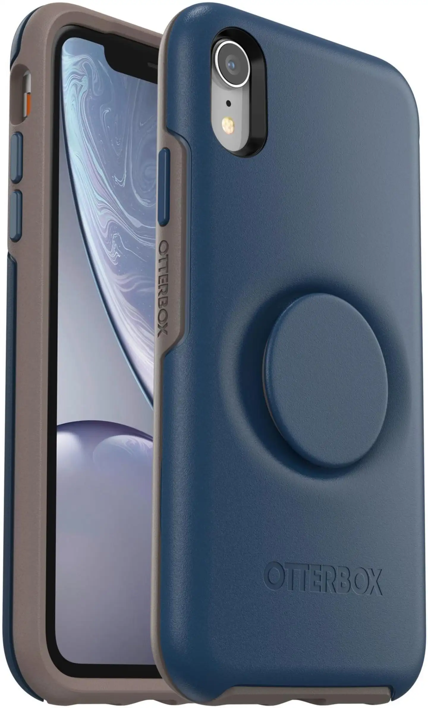 Otterbox otter + PopSocket symmetry suojakuori iPhone XR go to blue