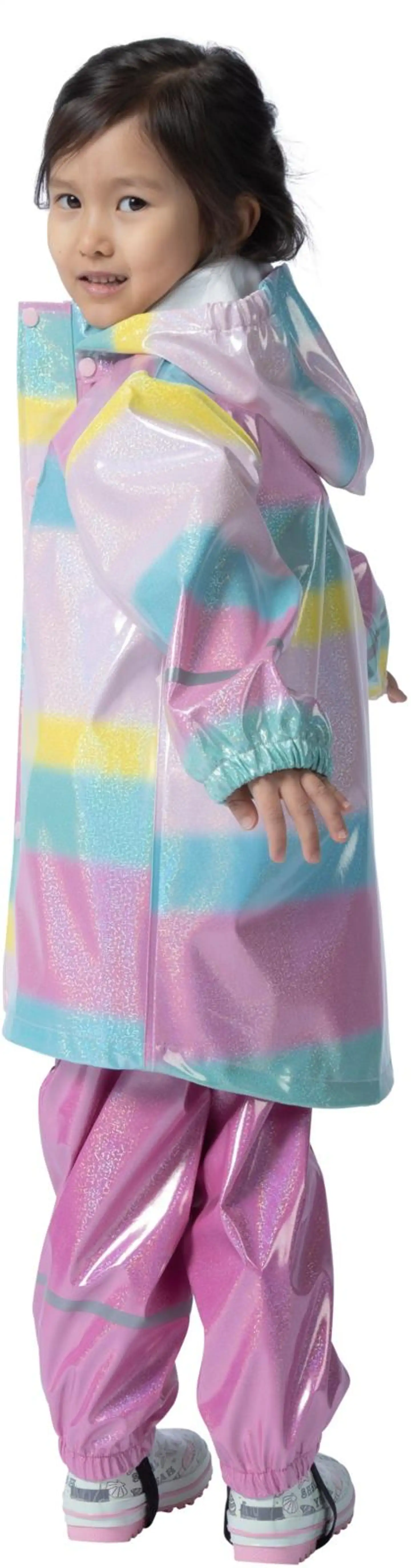 Ciraf lasten sadetakki Haibon - Rainbow glitter - 6