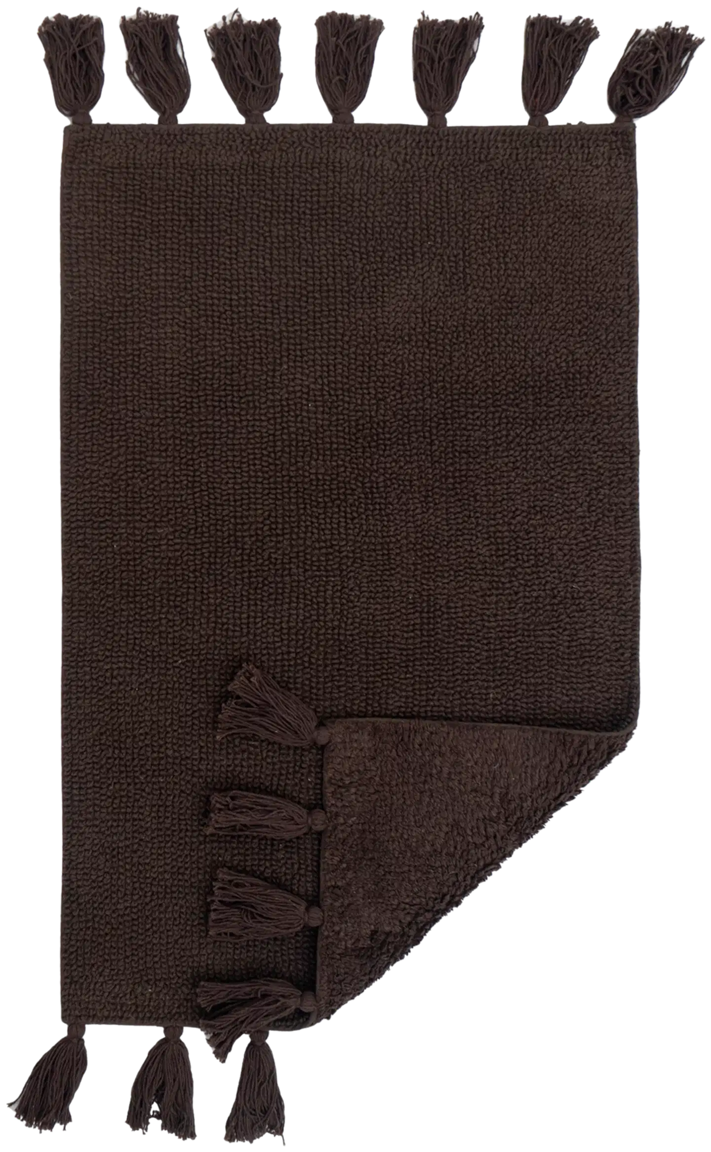 NOKOHOME puuvillamatto Vilma 50x80 cm tummanruskea - 1