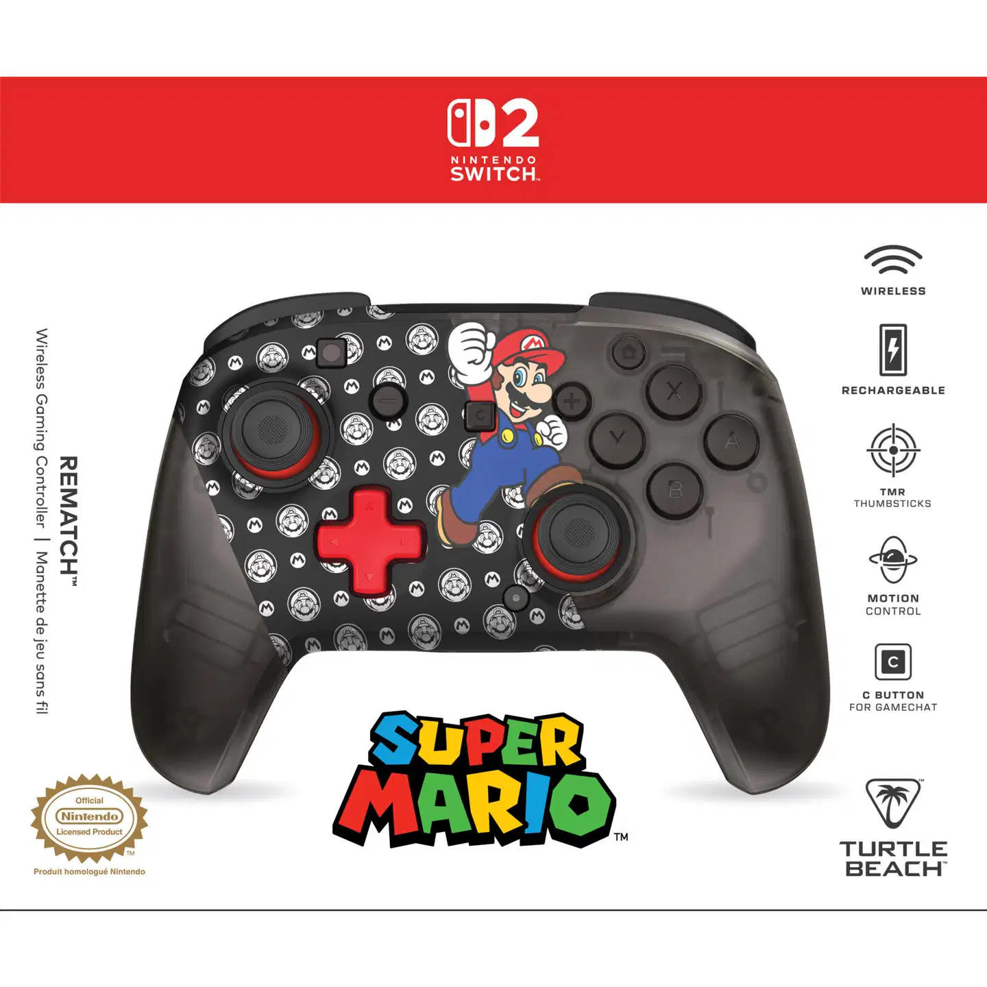 Turtle Beach Switch 2 langaton peliohjain Super Mario Jump - 9