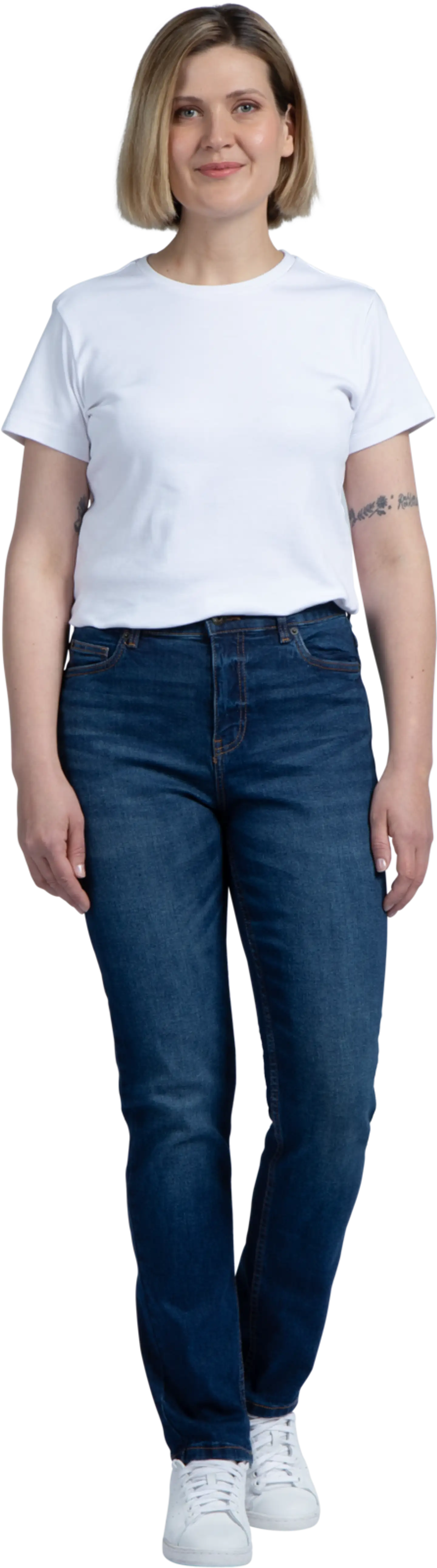 House naisten farkut Straight Fit - Mid blue - 1